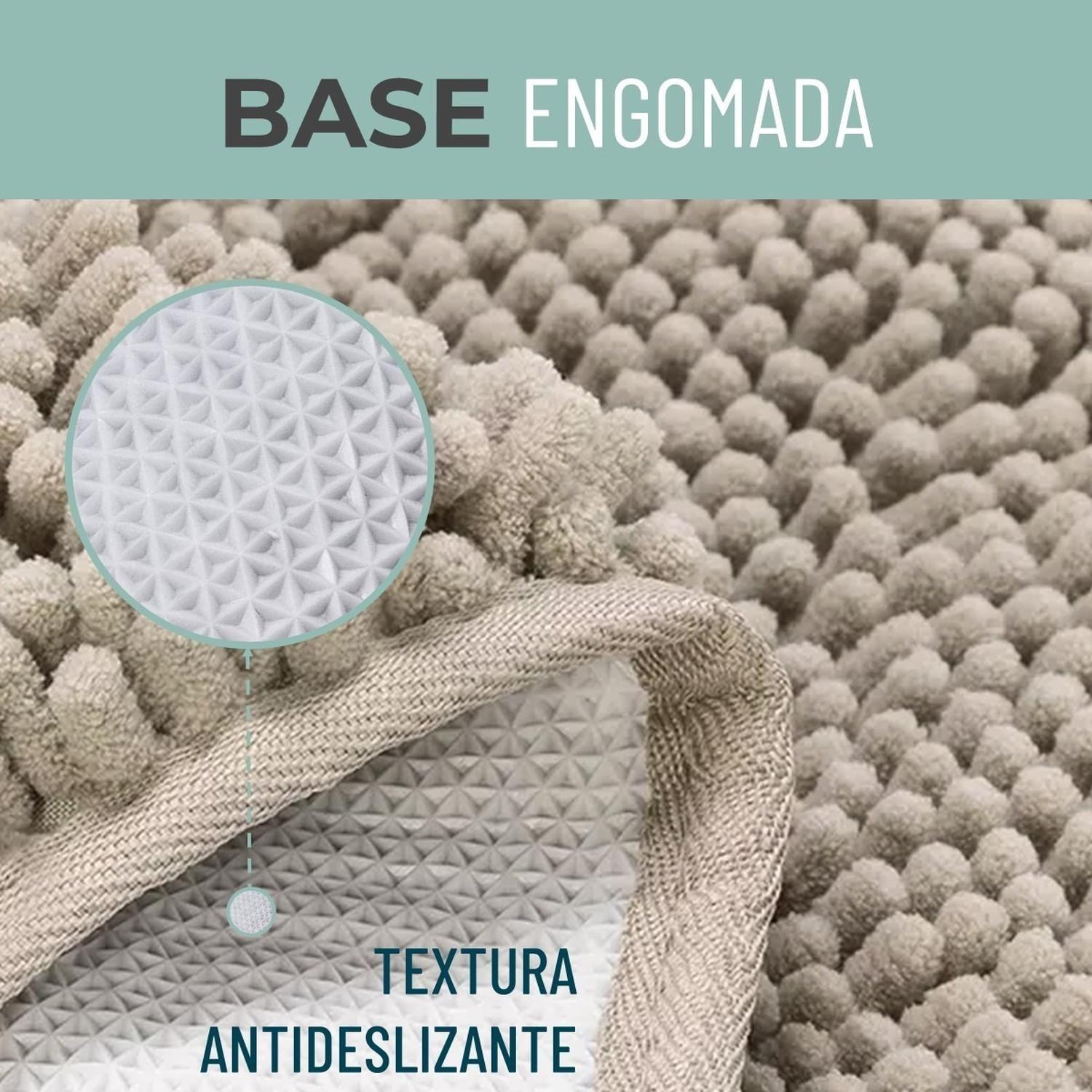 Alfombra Piso De Baño Engomada Antideslizante Secado Rapido-1