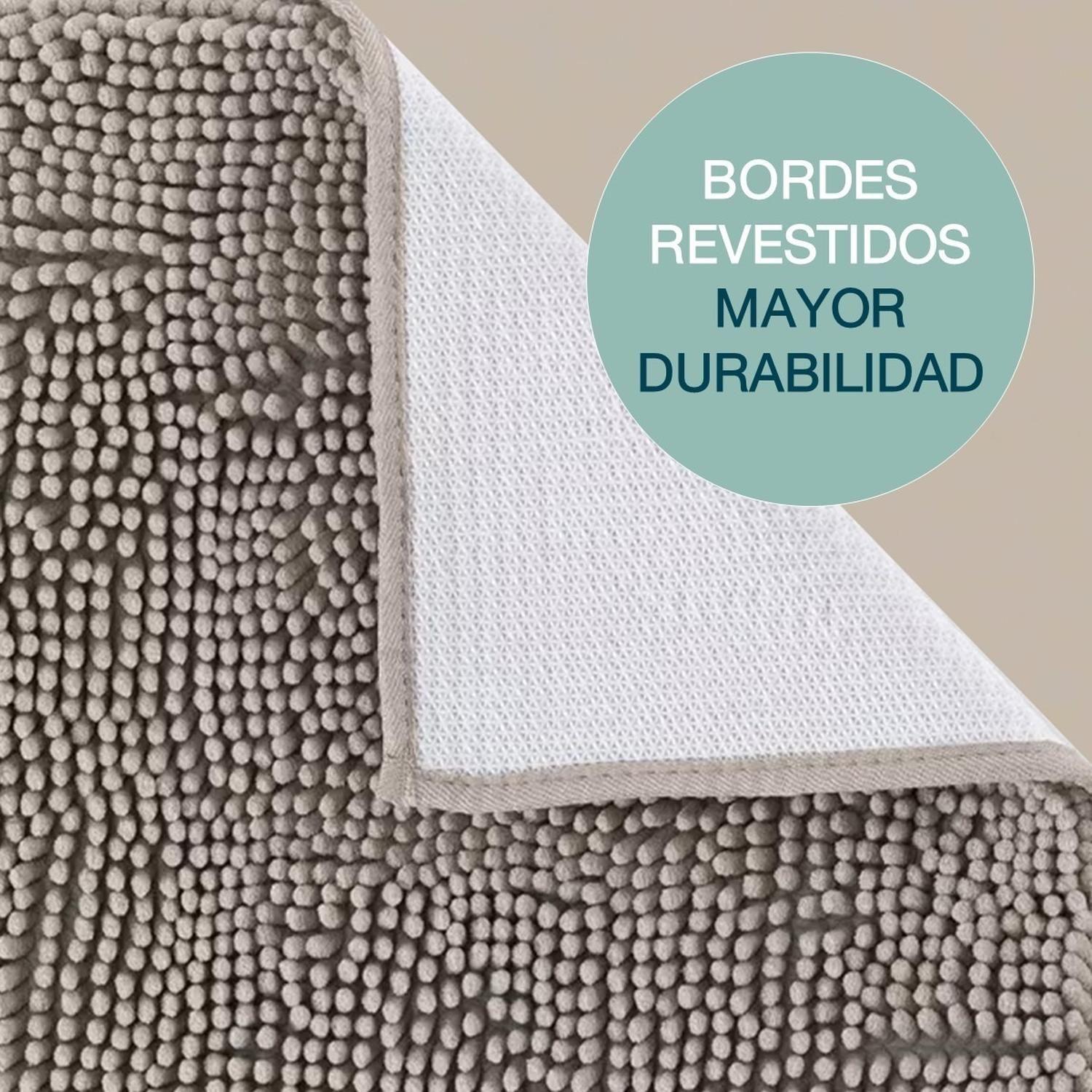 Alfombra Piso De Baño Engomada Antideslizante Secado Rapido-4