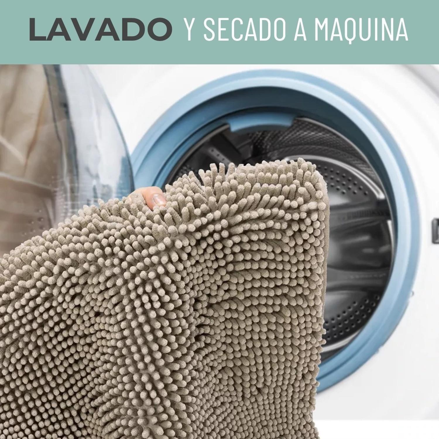 Alfombra Piso De Baño Engomada Antideslizante Secado Rapido-5