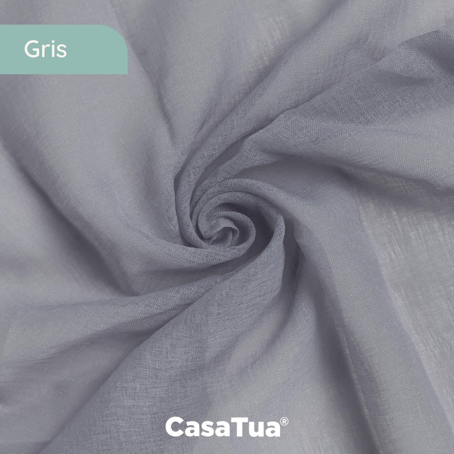 Cortina Visillo Tipo Velo CasaTua Set 2 Paños 140 x 220cm-3