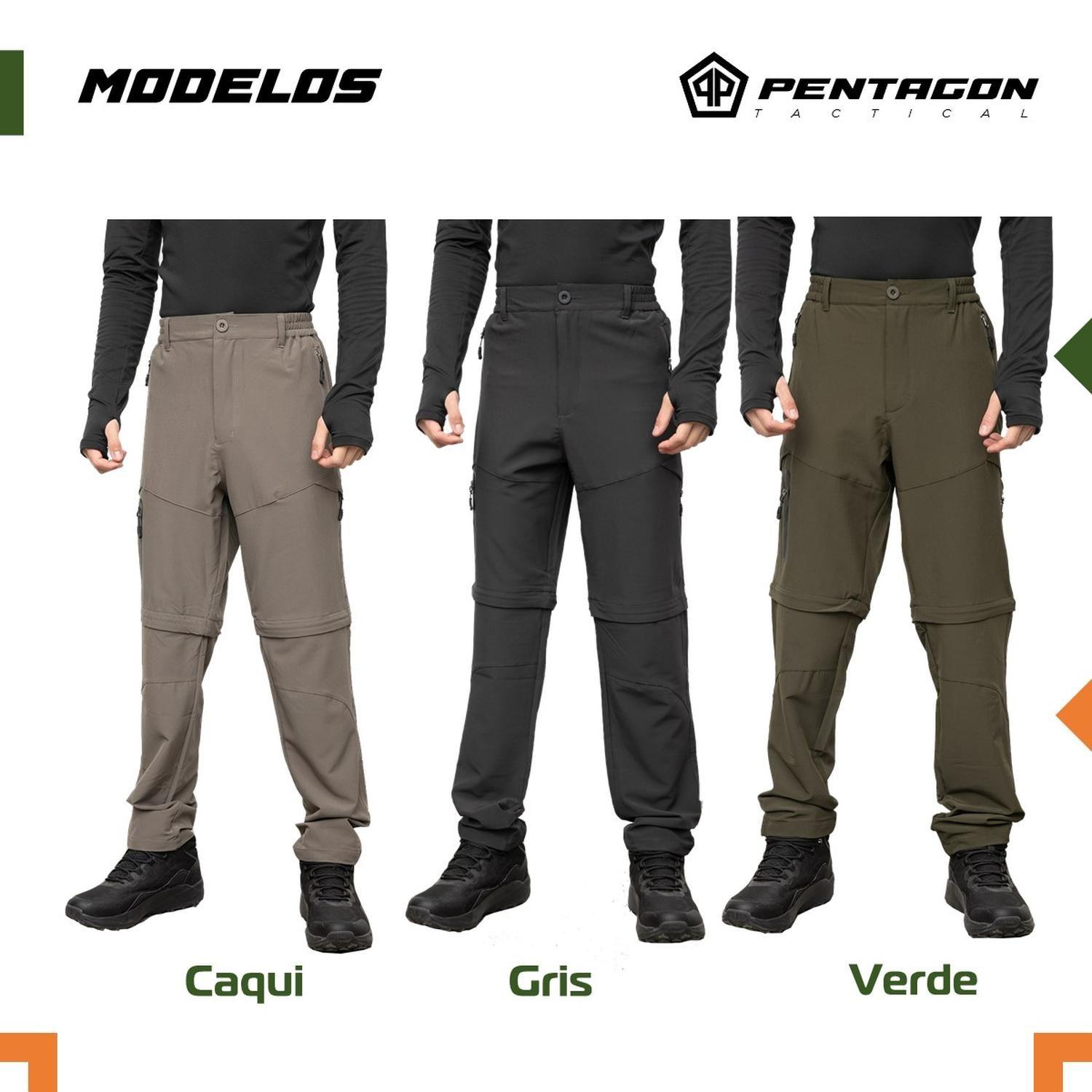 Pantalon de Trekking Outdoor Hombre Pentagon Desmontable-8