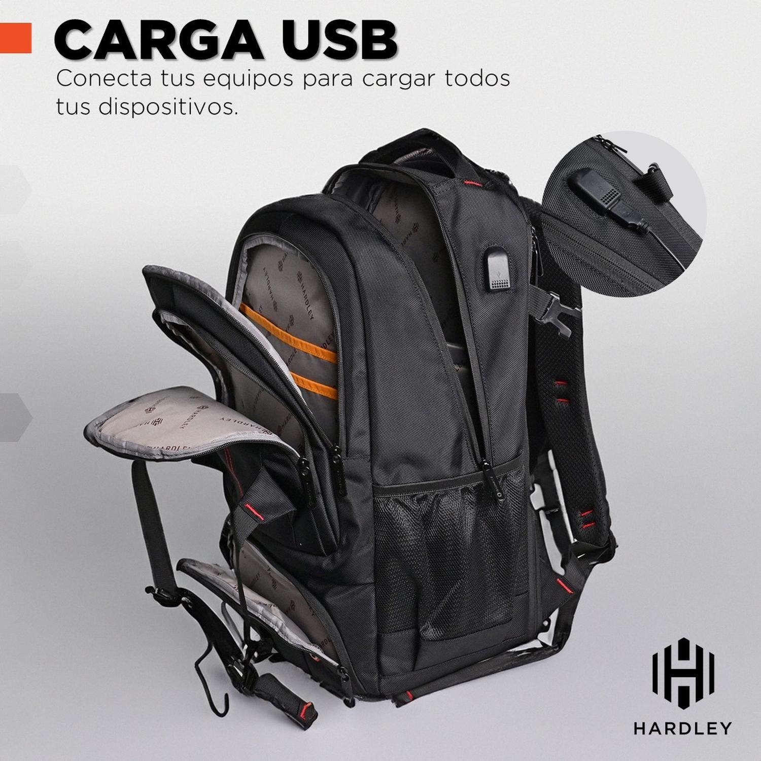 Mochila para Notebook Impermeable Antirrobo Hardley + Usb-4