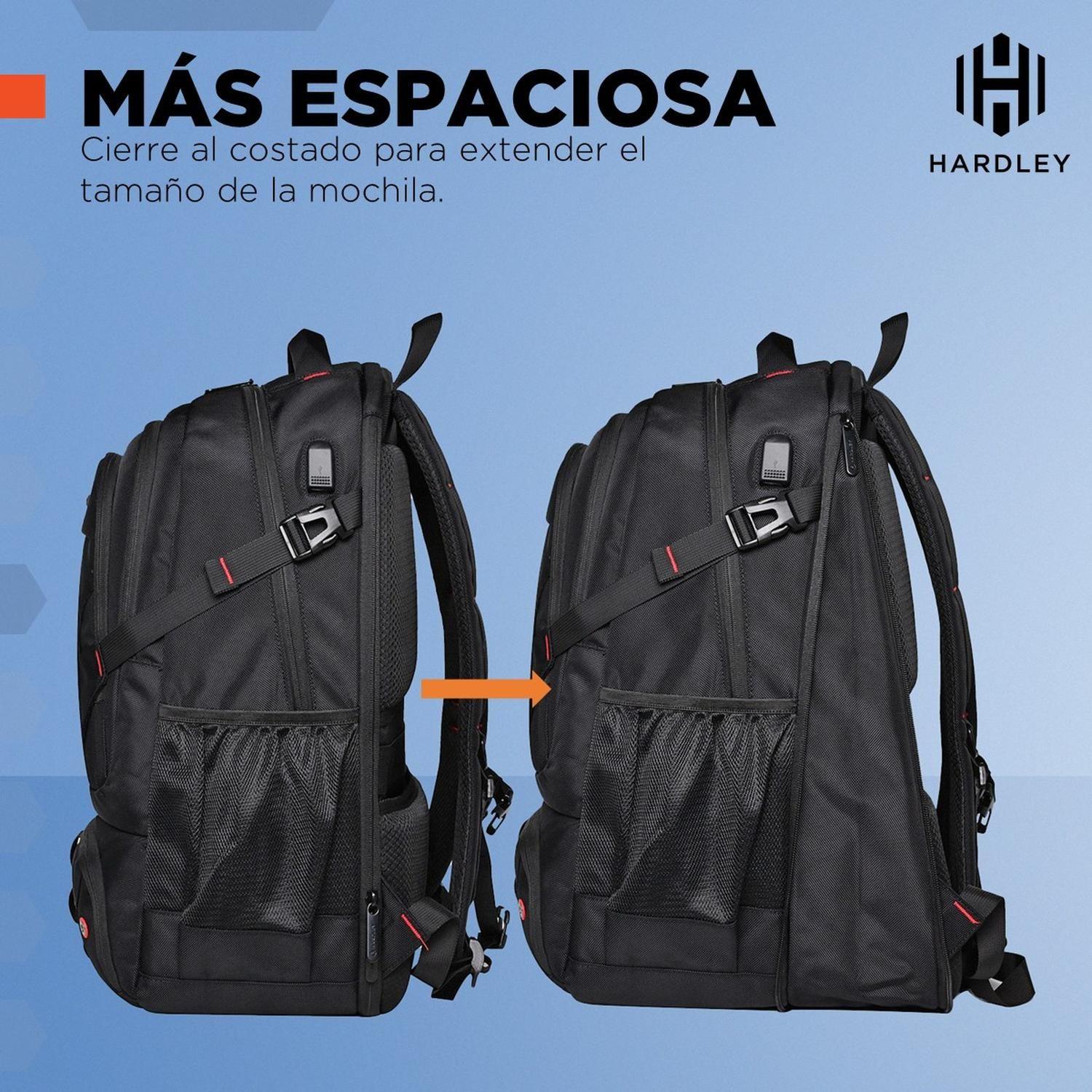 Mochila para Notebook Impermeable Antirrobo Hardley + Usb-5