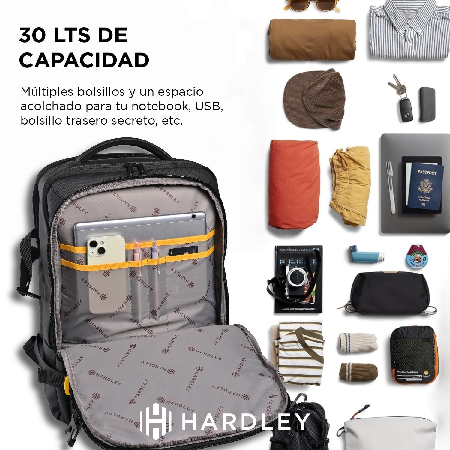 Mochila de Viaje Notebook Hardley Impermeable HydroSeal 30Lt-4
