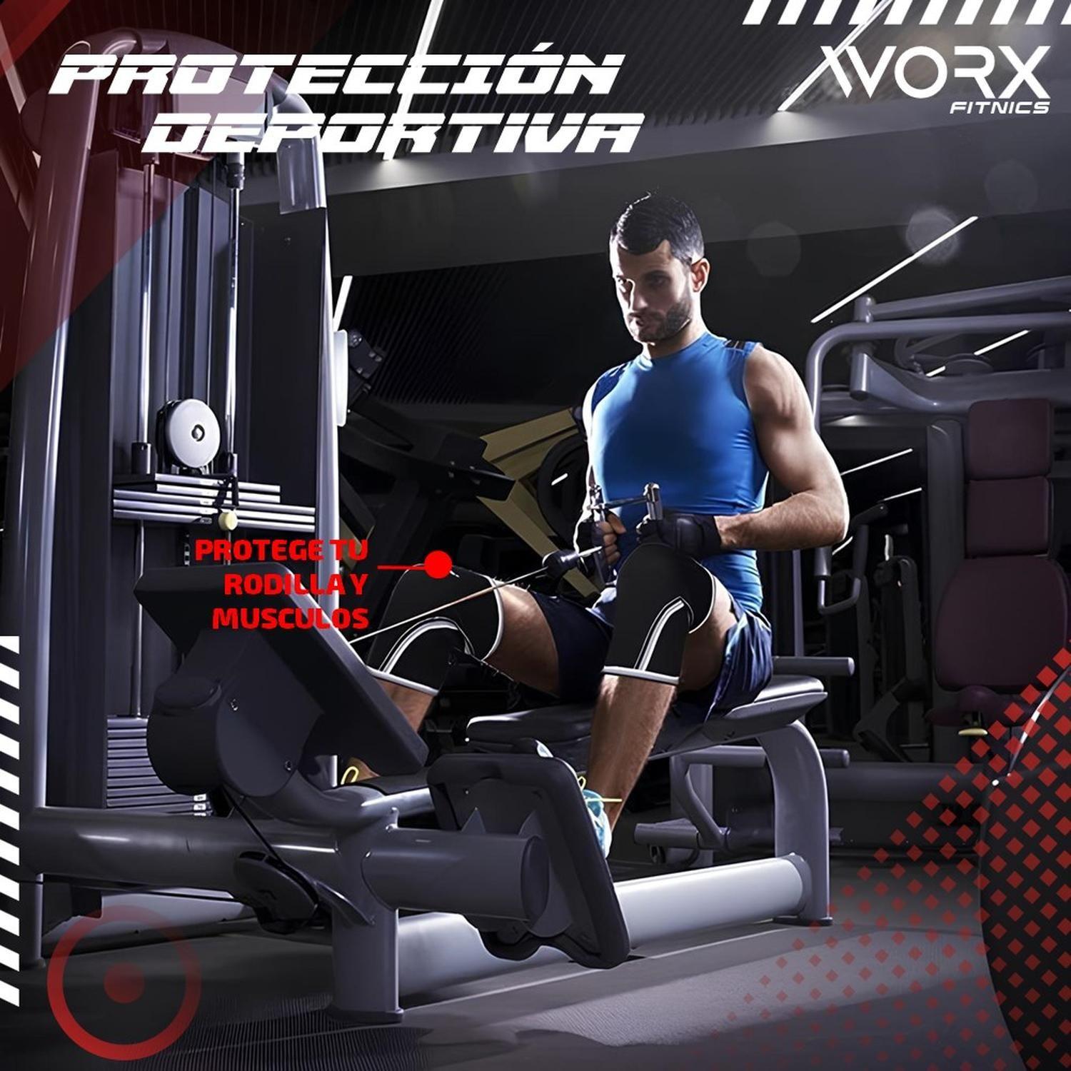 Rodillera Deportiva Worx Gym Compresion Ortopedica Neopreno  L negro XL negro-2