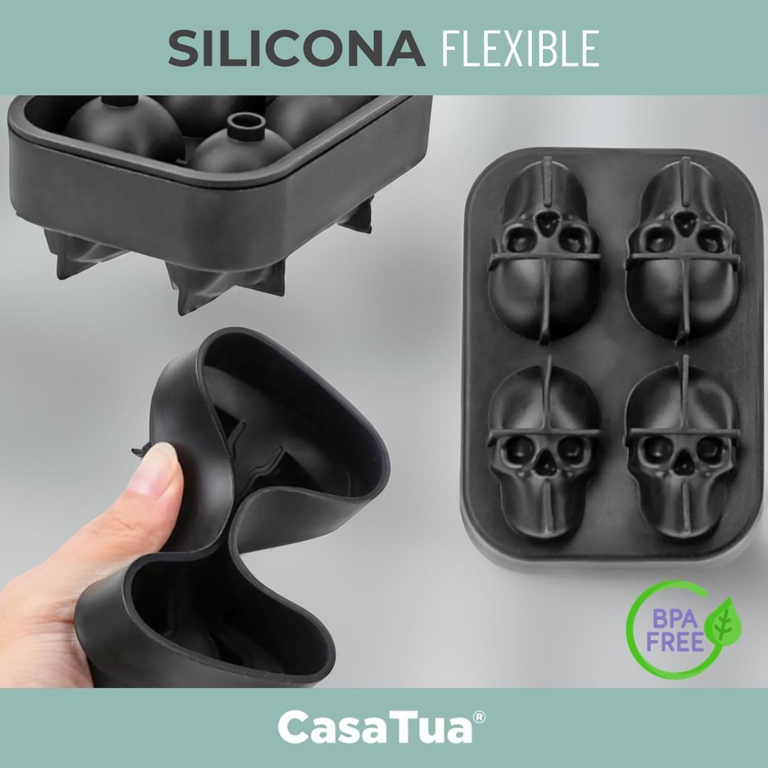 Cubetas Hielo Molde Silicona Cubetera Diseños Varios Set 3-2