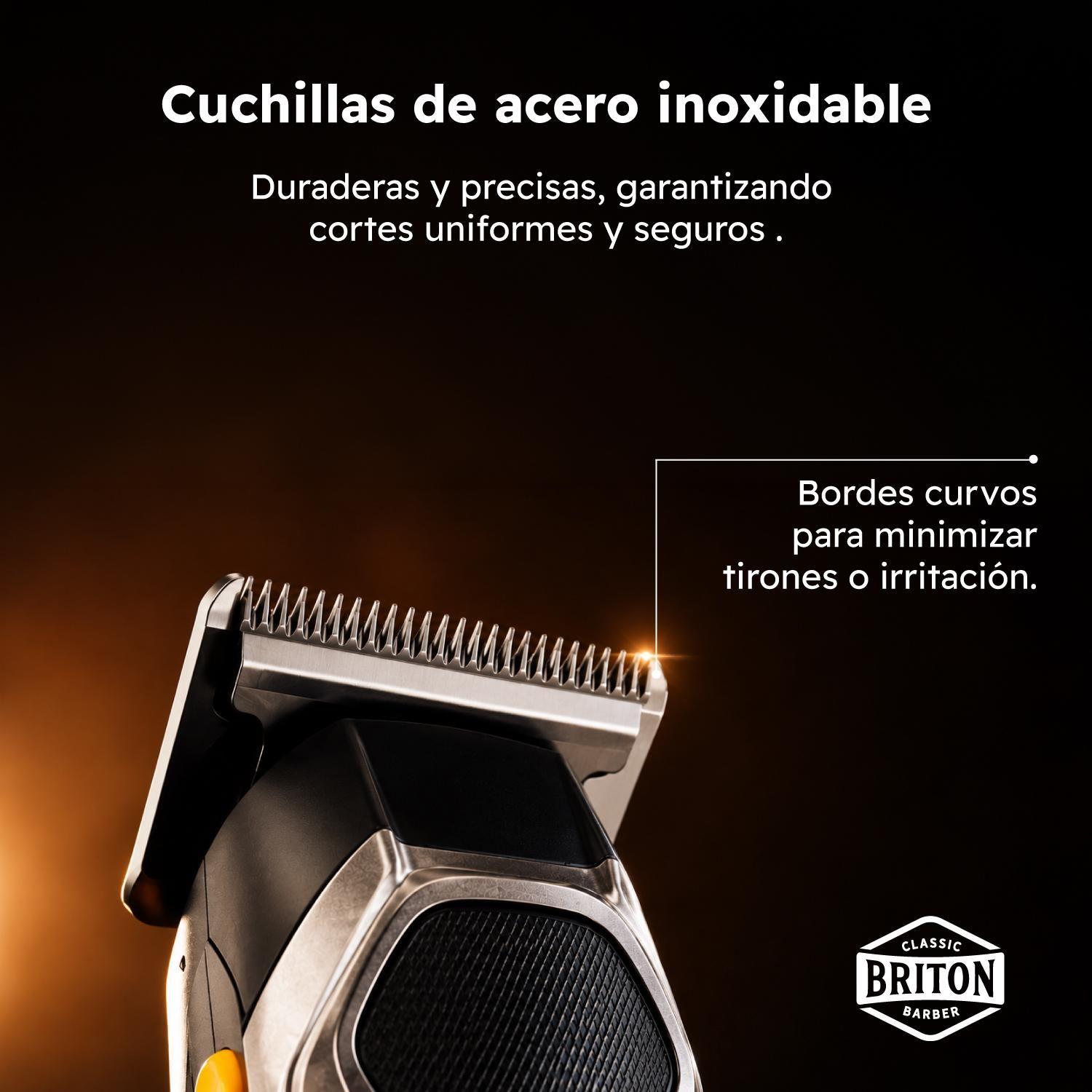 Máquina Cortar Pelo Inalambrica IPX6 Profesional Briton-3