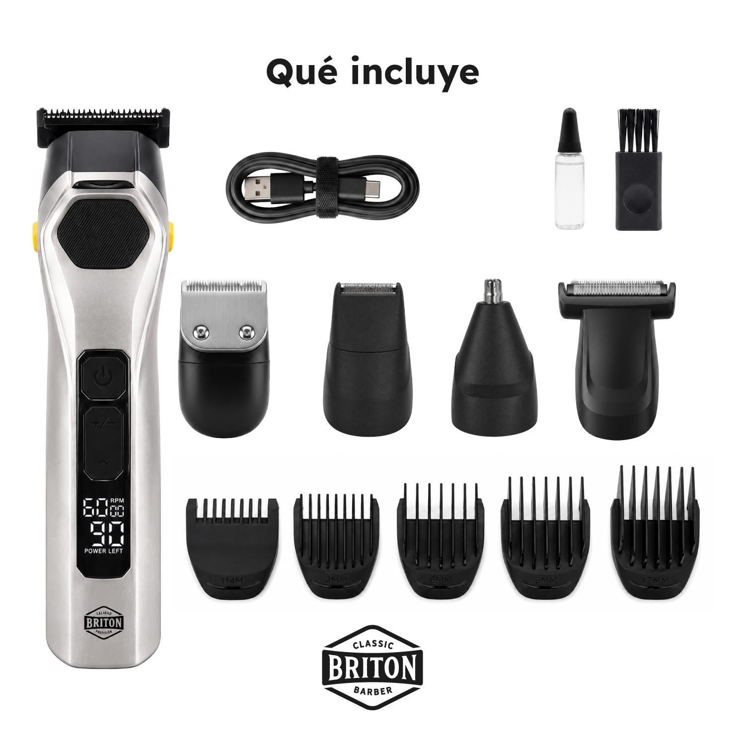 Máquina Cortar Pelo Inalambrica IPX6 Profesional Briton-8