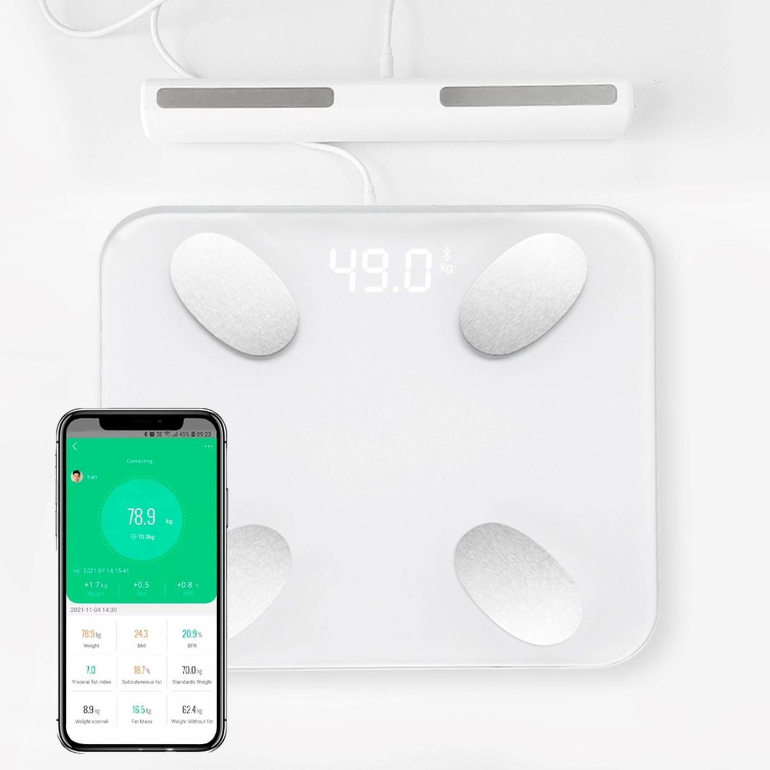 Balanza Pesa Digital Inteligente Baño APP BT Extra Precision-0