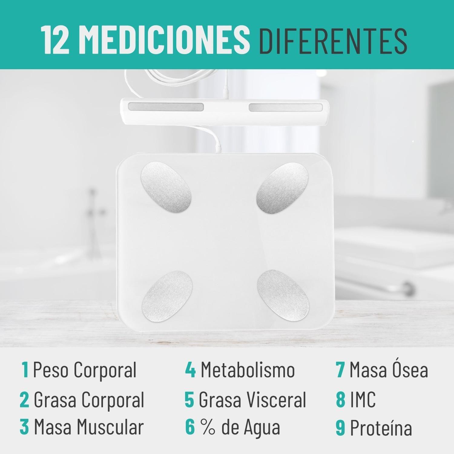 Balanza Pesa Digital Inteligente Baño APP BT Extra Precision-5