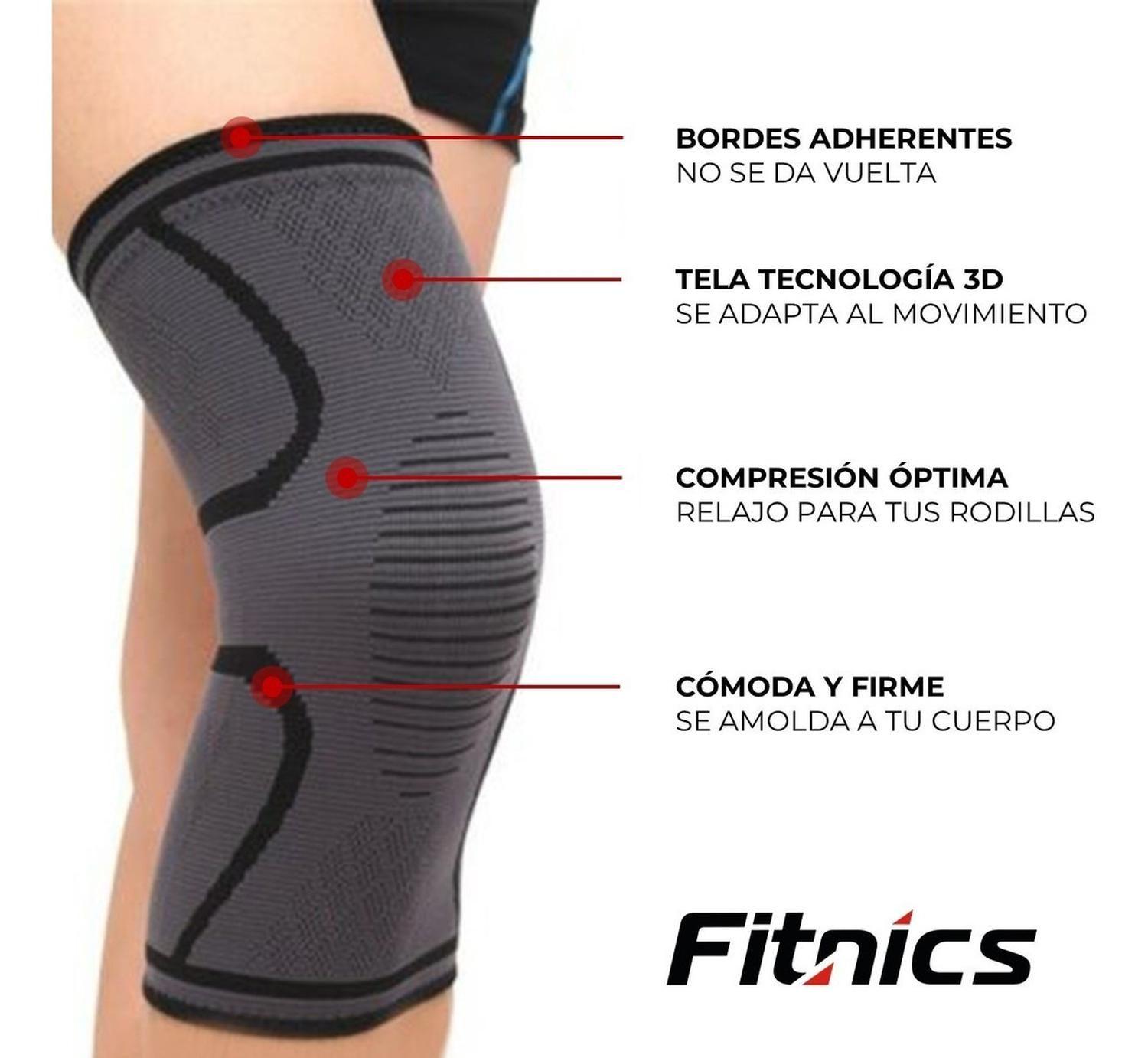 Rodillera Deportiva Ortopedica Compresion Fitnics Pack x2-1
