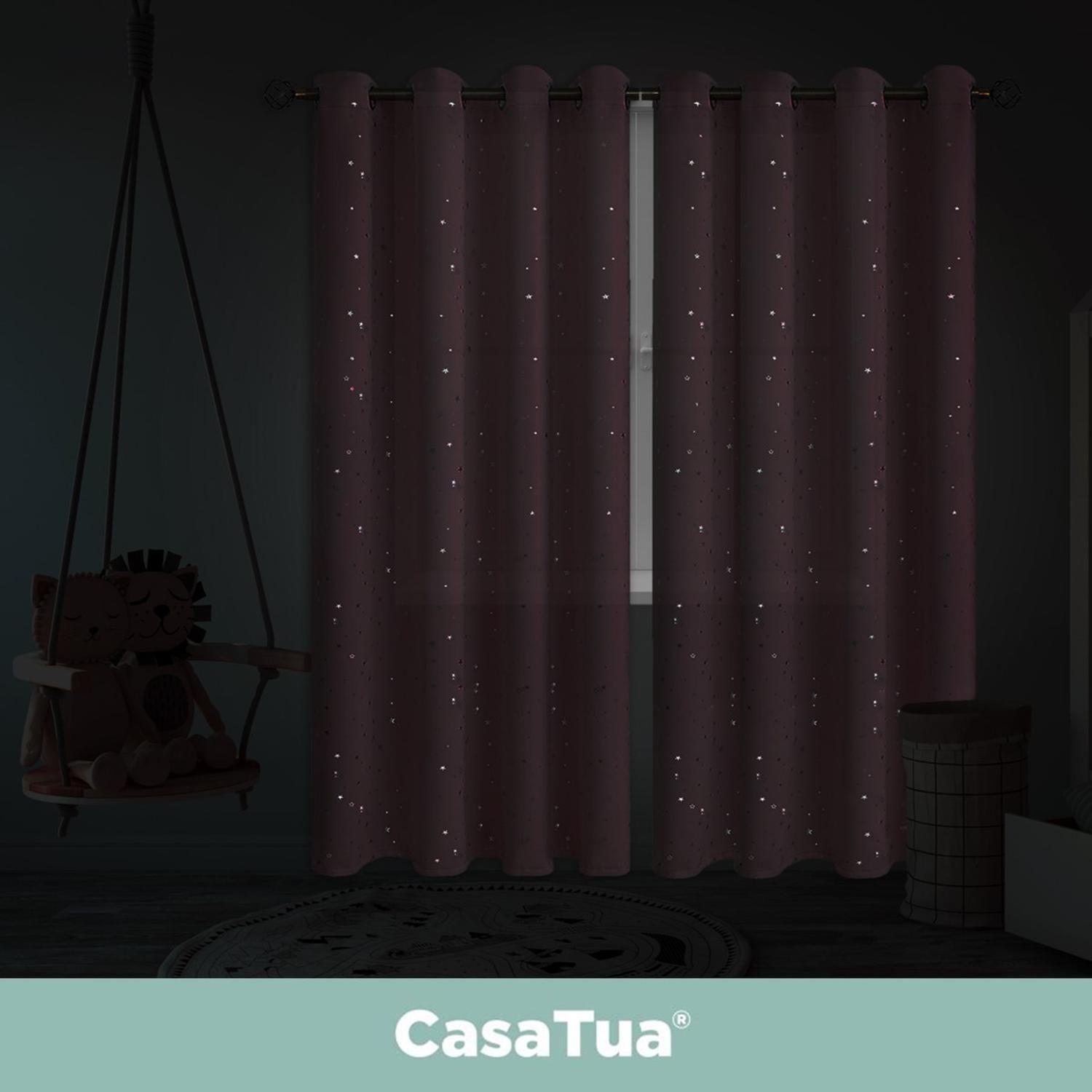 Cortina Niña Niño Semi Blackout Casatua 2 Paños 140x220cm.-4