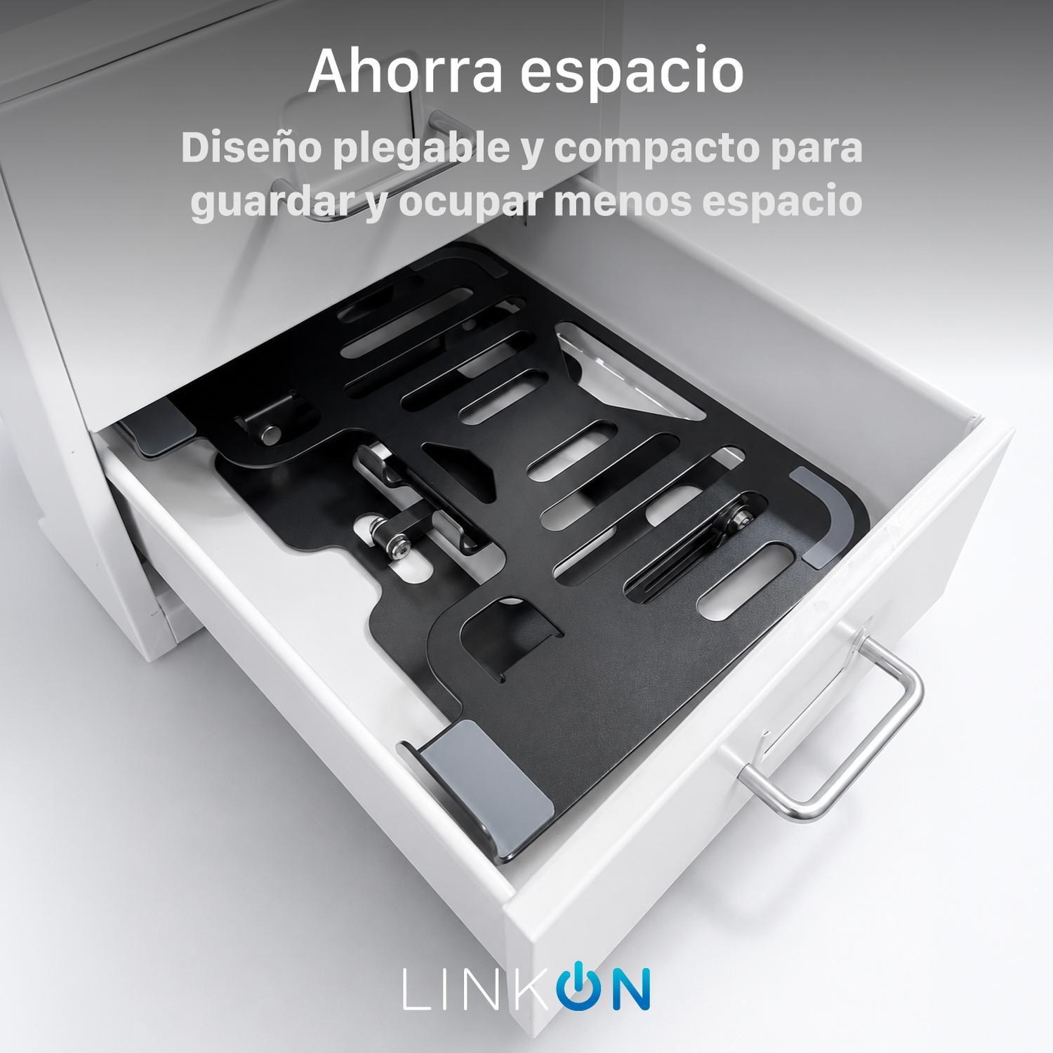 Soporte Notebook Base Linkon Aluminio Ajustable hasta 17"-4