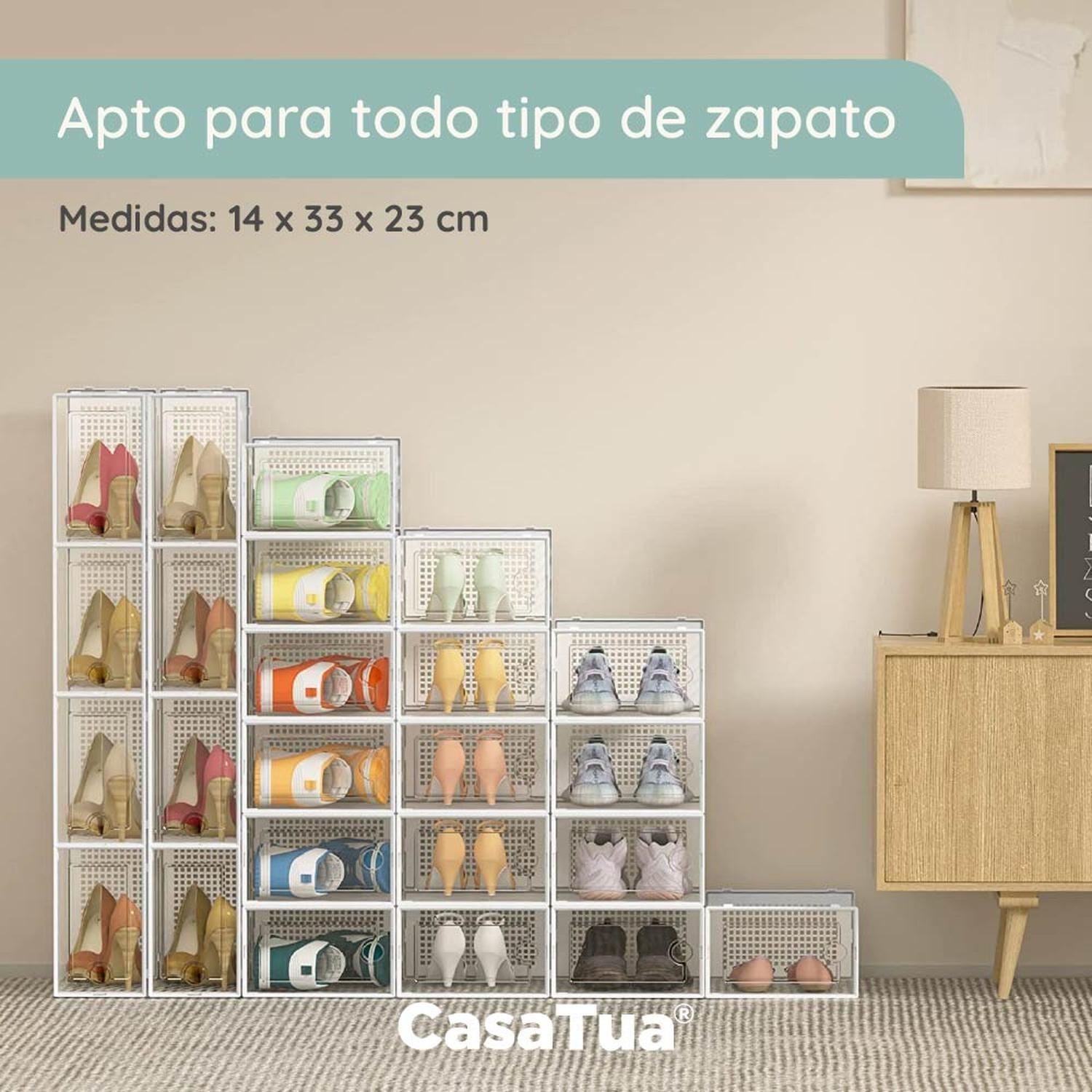 Caja Organizadora de Zapatos Set x4 CasaTua Apilables Firmes-4