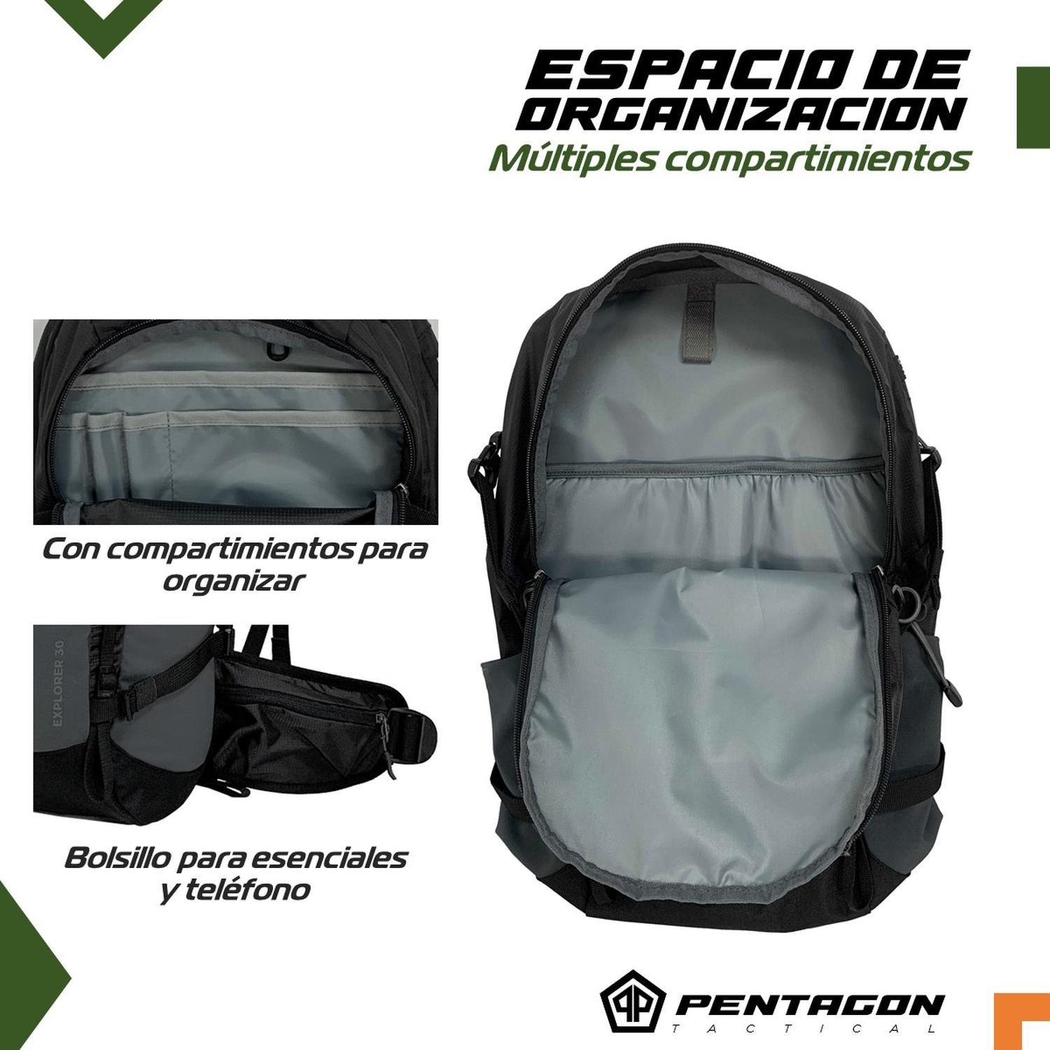 Mochila Trekking Outdoor Camping Pentagon 30 lt Impermeable-3