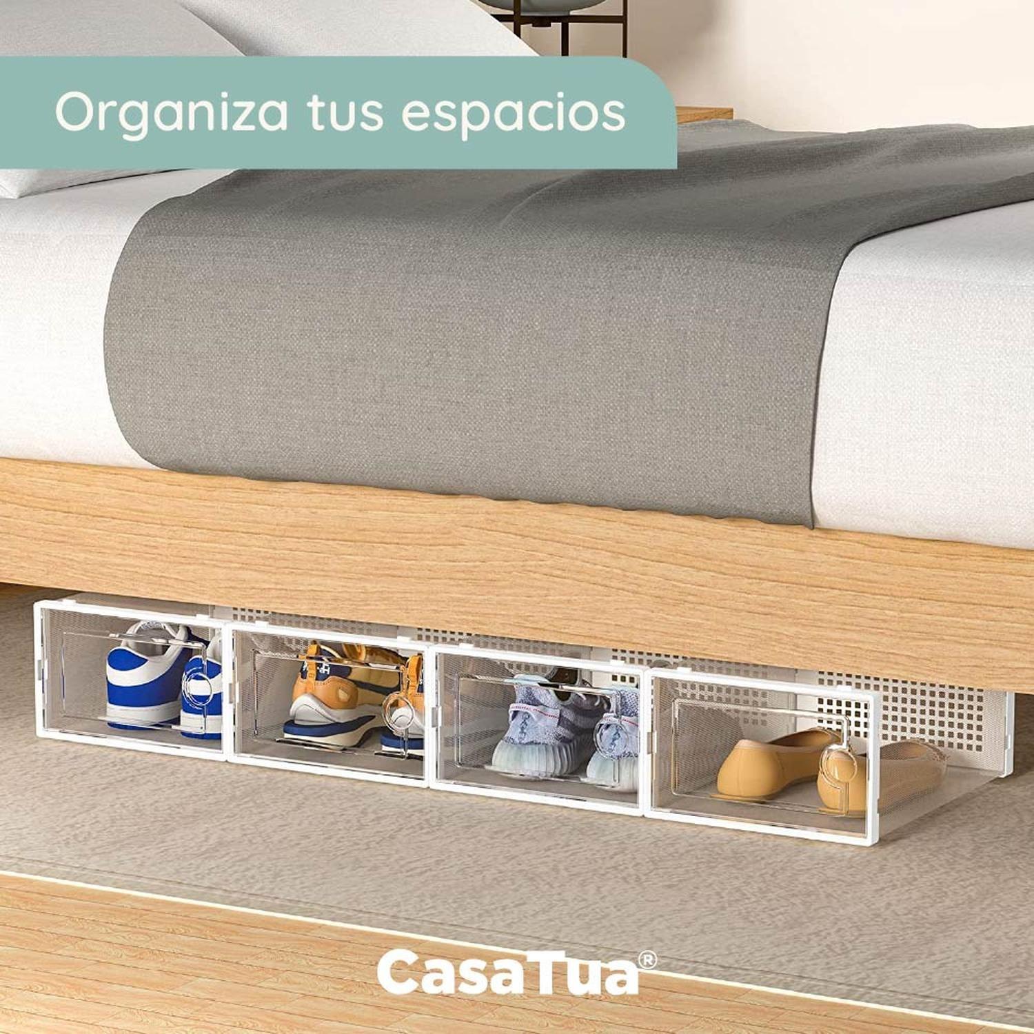 Caja Organizadora De Zapatos Set X12 Casatua Apilables Firmes-3