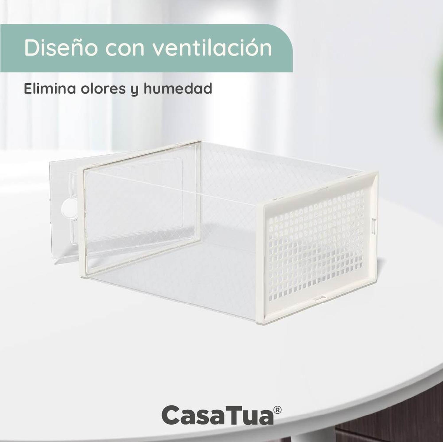 Caja Organizadora De Zapatos Set X12 Casatua Apilables Firmes-5
