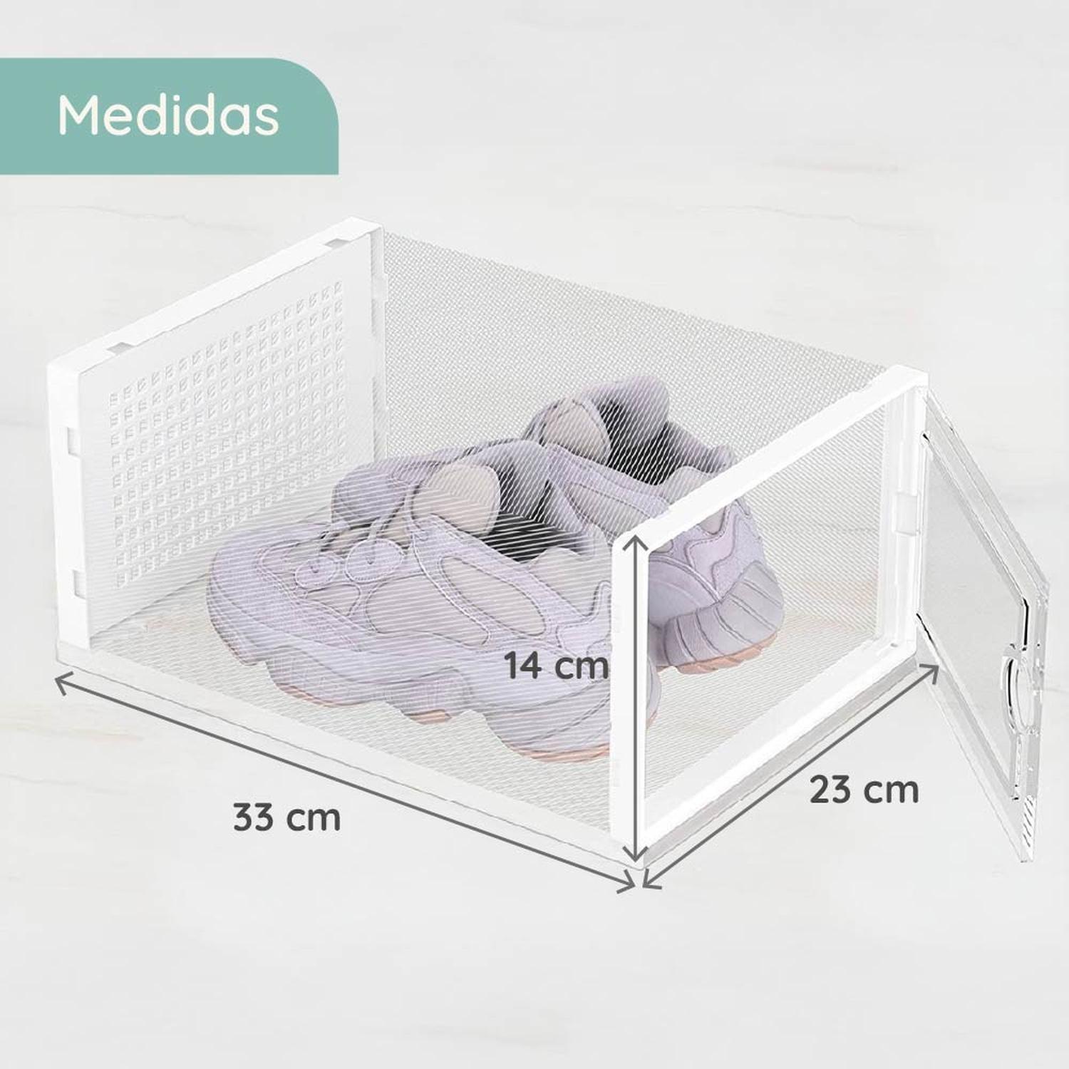 Caja Organizadora De Zapatos Set X12 Casatua Apilables Firmes-7