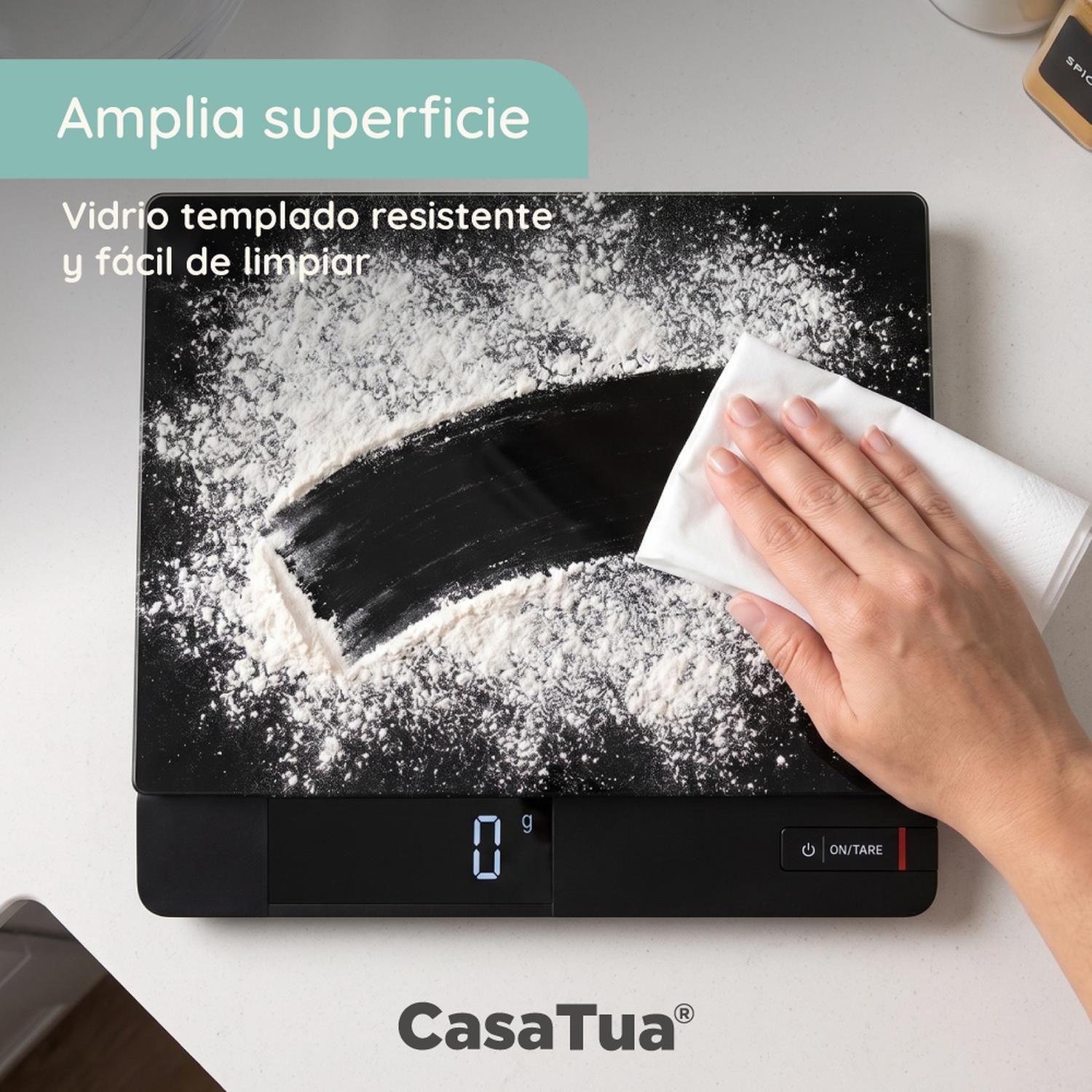 Pesa Digital Cocina CasaTua Balanza Alimentos hasta 15 Kilos-3