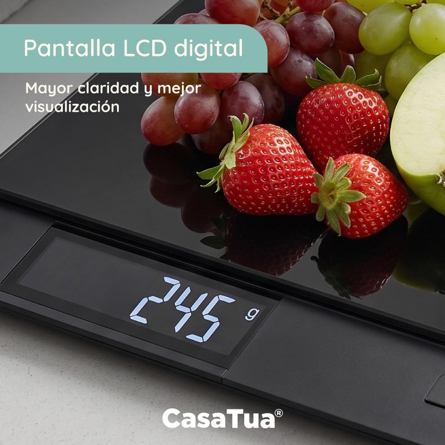 Pesa Digital Cocina CasaTua Balanza Alimentos hasta 15 Kilos-7