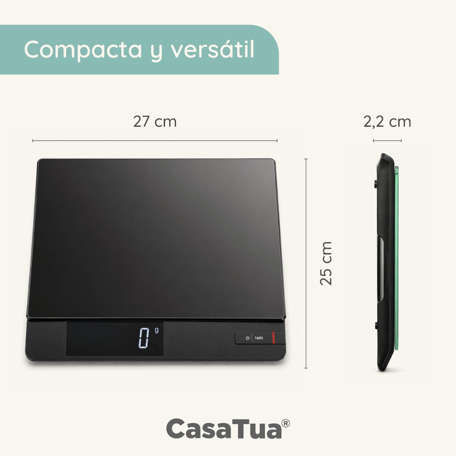 Pesa Digital Cocina CasaTua Balanza Alimentos hasta 15 Kilos-8