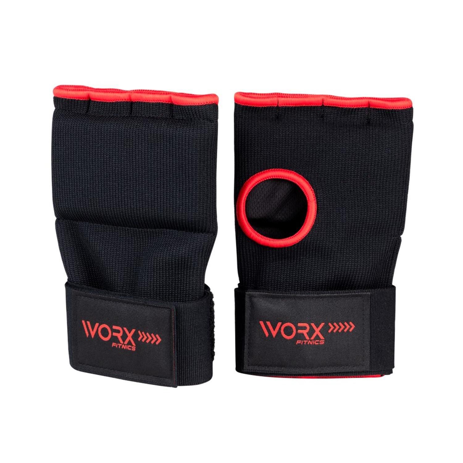 Guantes Vendas Muñequeras De Boxeo Worx Acolchadas L negro-0