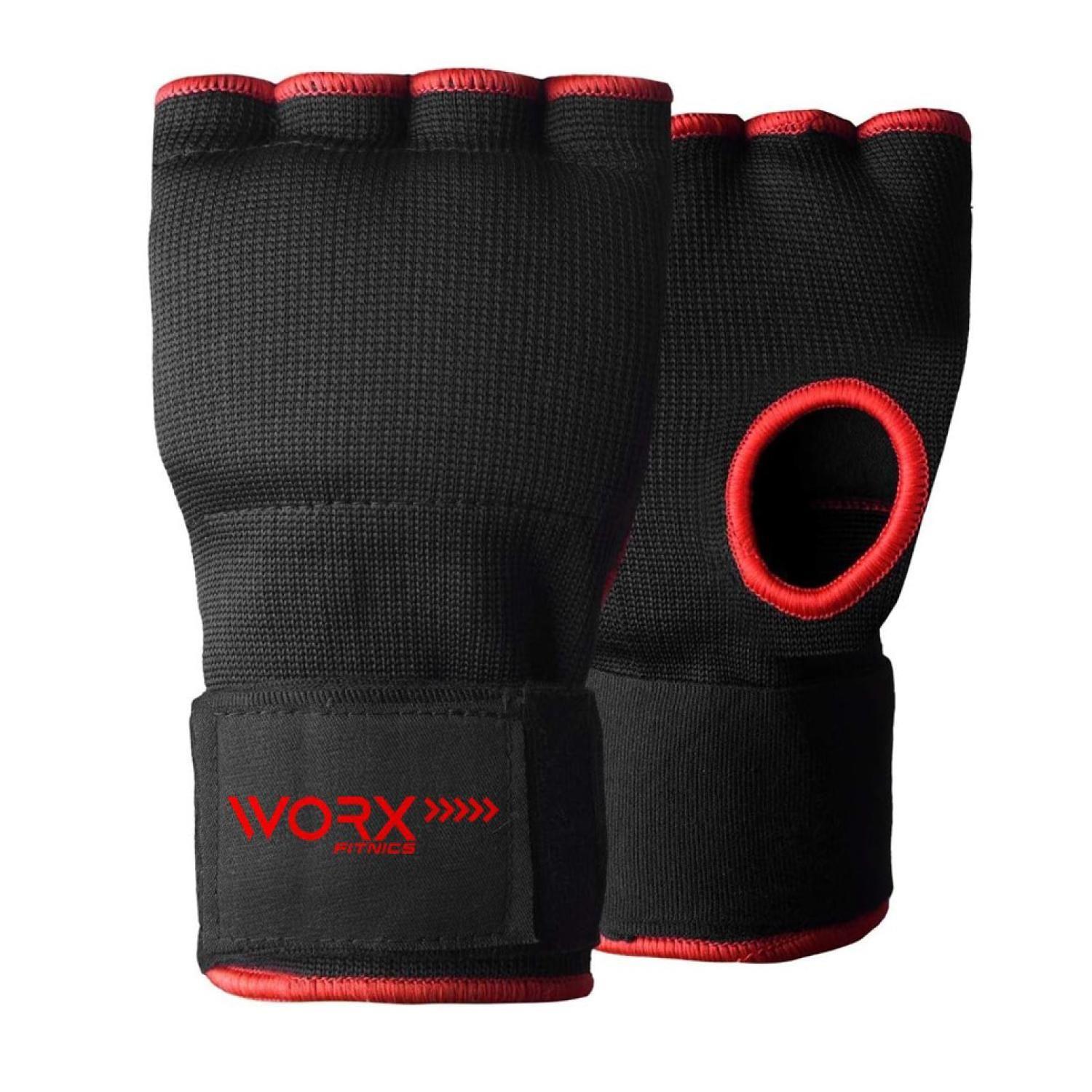 Guantes Vendas Muñequeras De Boxeo Worx Acolchadas L negro-0