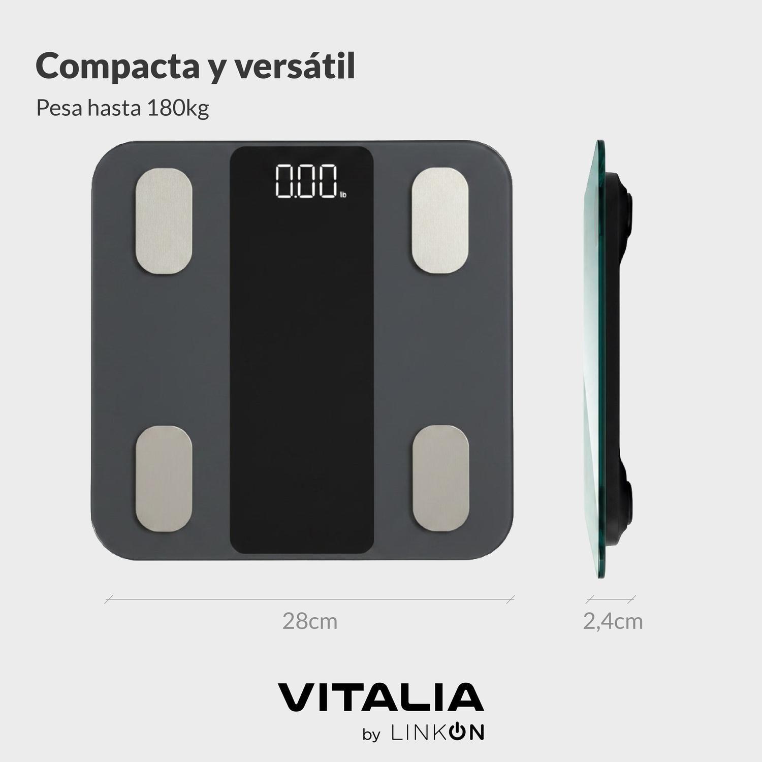 Pesa Inteligente Balanza Digital Vitalia Bluetooth Baño-7