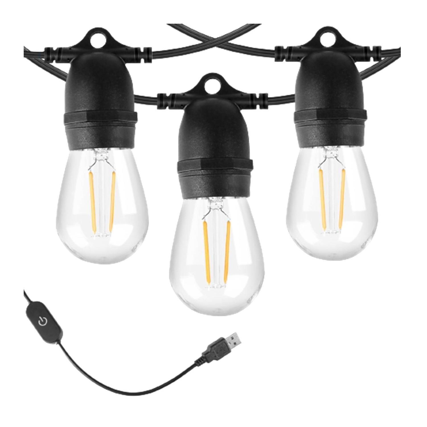 Guirnalda Luces Exterior Maxwell USB 7 Metros 10 Ampolletas-0