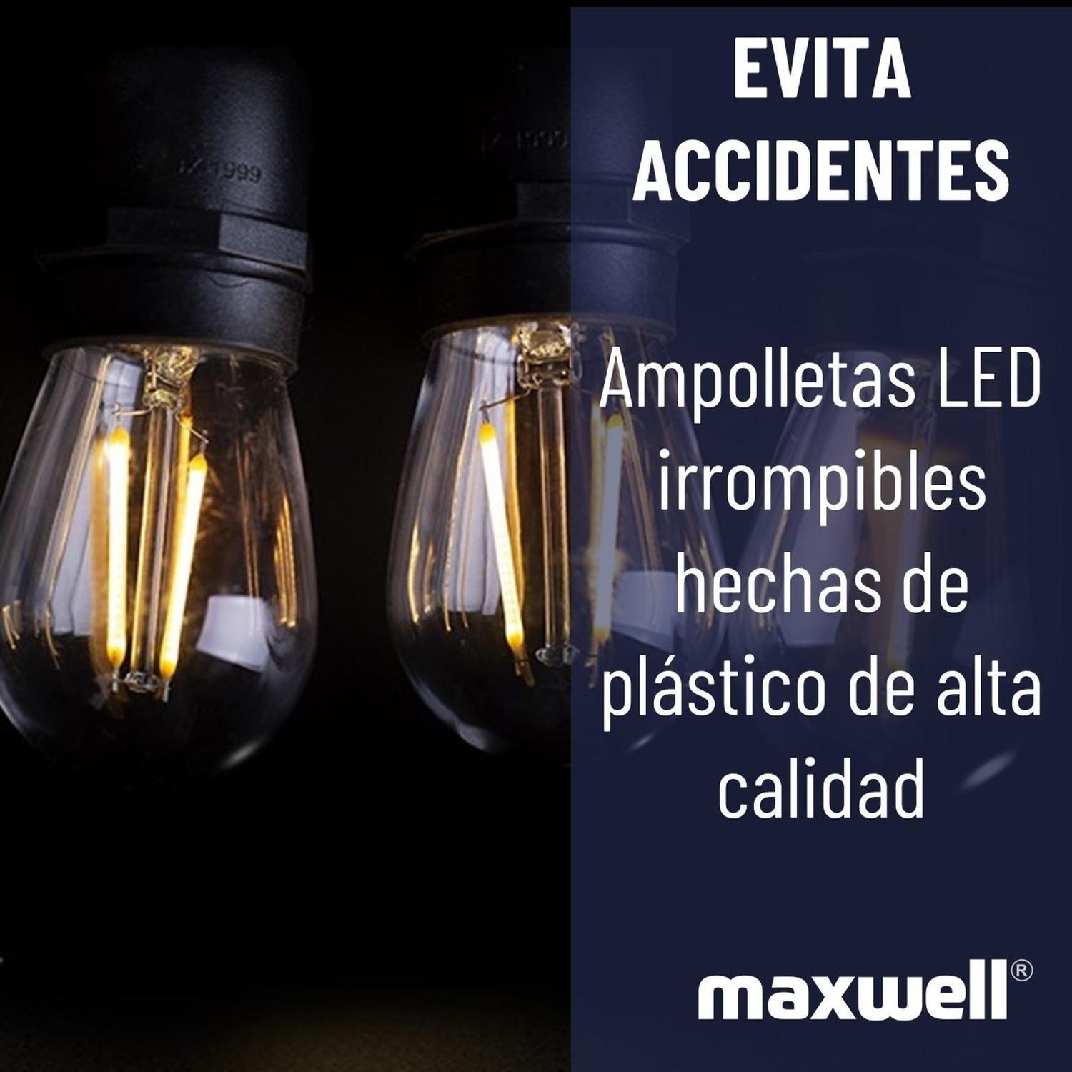 Guirnalda Luces Exterior Maxwell USB 7 Metros 10 Ampolletas-3