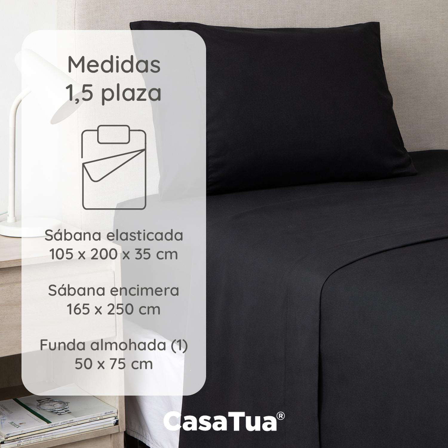 Sabanas 1.5 Plazas Hotel Casatua Ultra Suave Bordadas + Funda-2