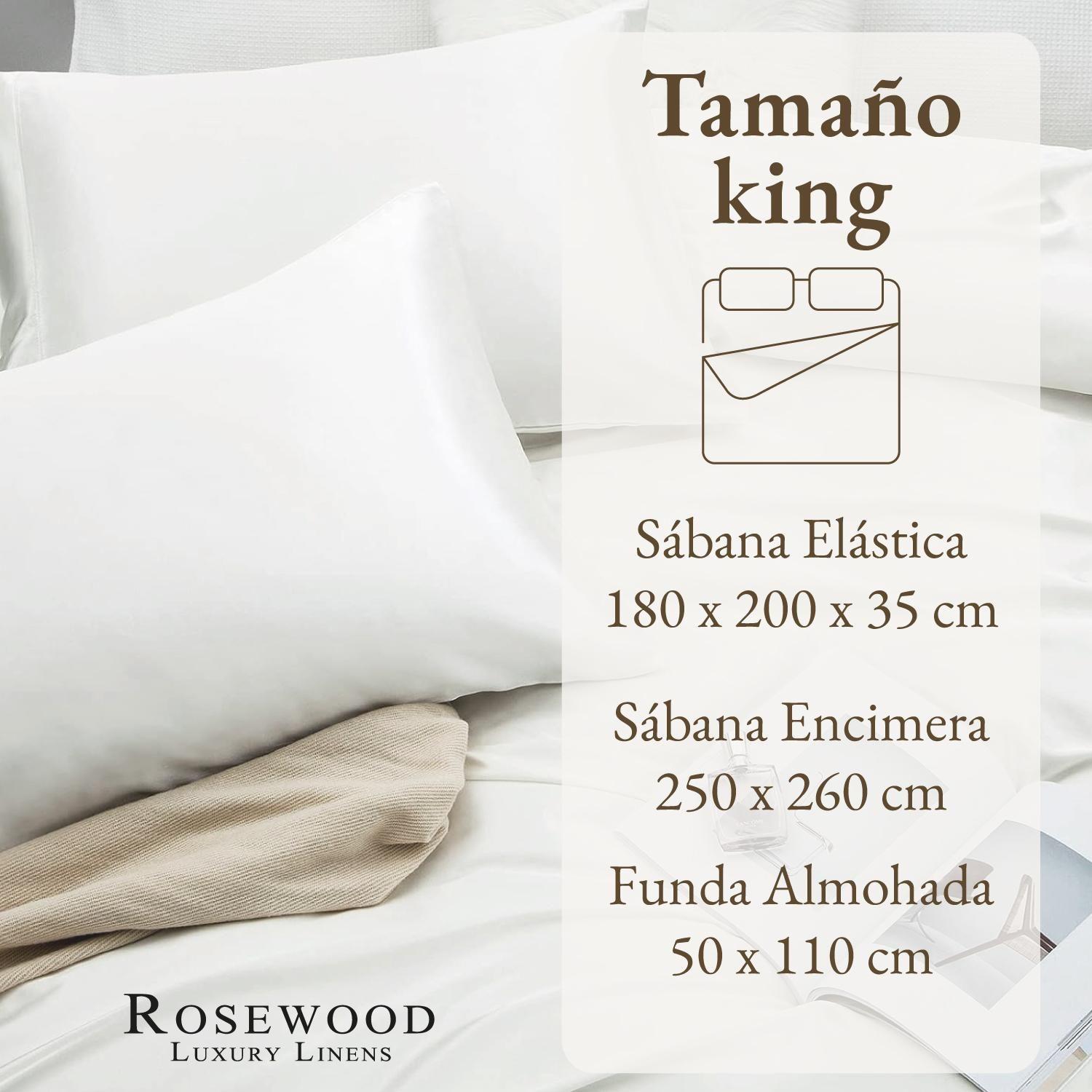 Sabanas Satin Rosewood Ultra Suaves Juego Completo King-6