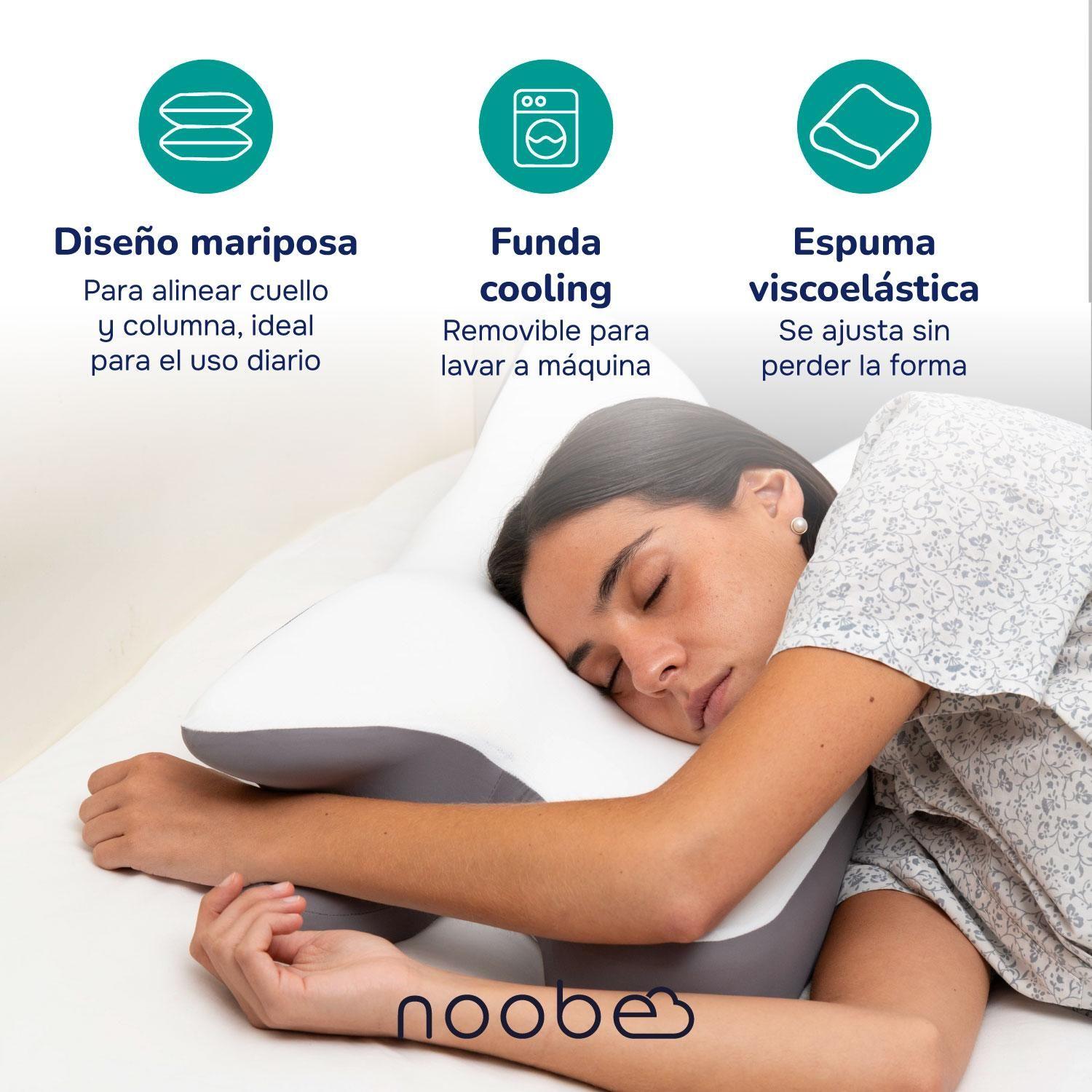 Almohada Viscoelastica Memory Foam Noobe Ortopedica Cervical-7