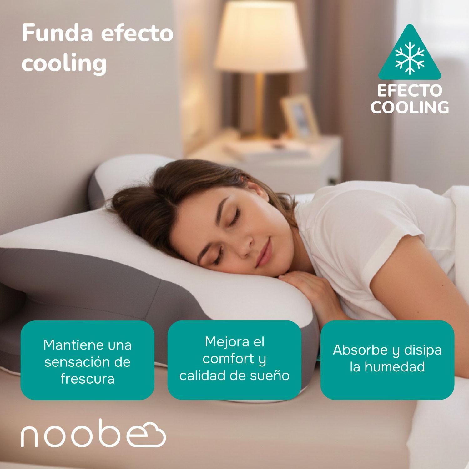 Almohada Viscoelastica Memory Foam Noobe Ortopedica Cervical-9