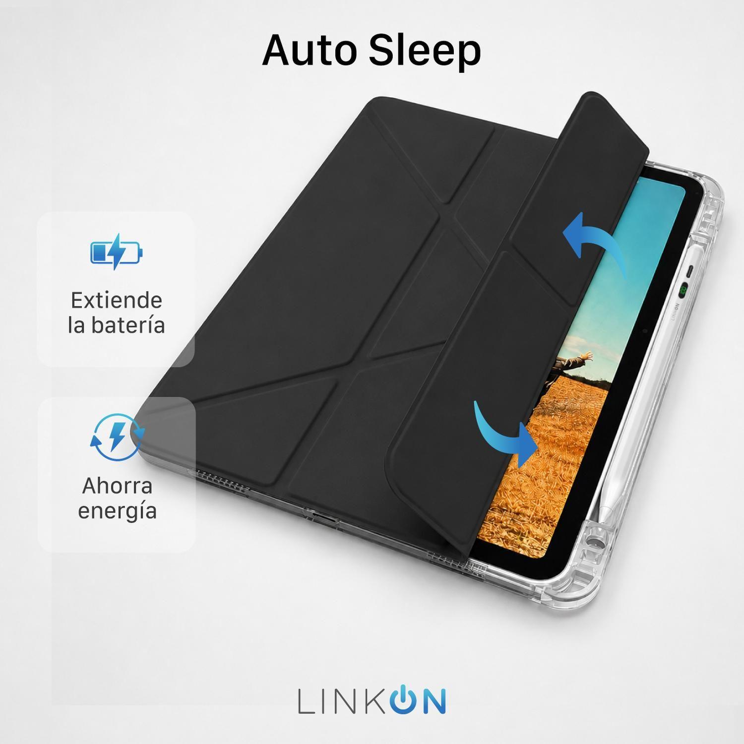 Funda Carcasa Ipad 10 11 A16 Linkon Soporte Plegable 4 en 1-4