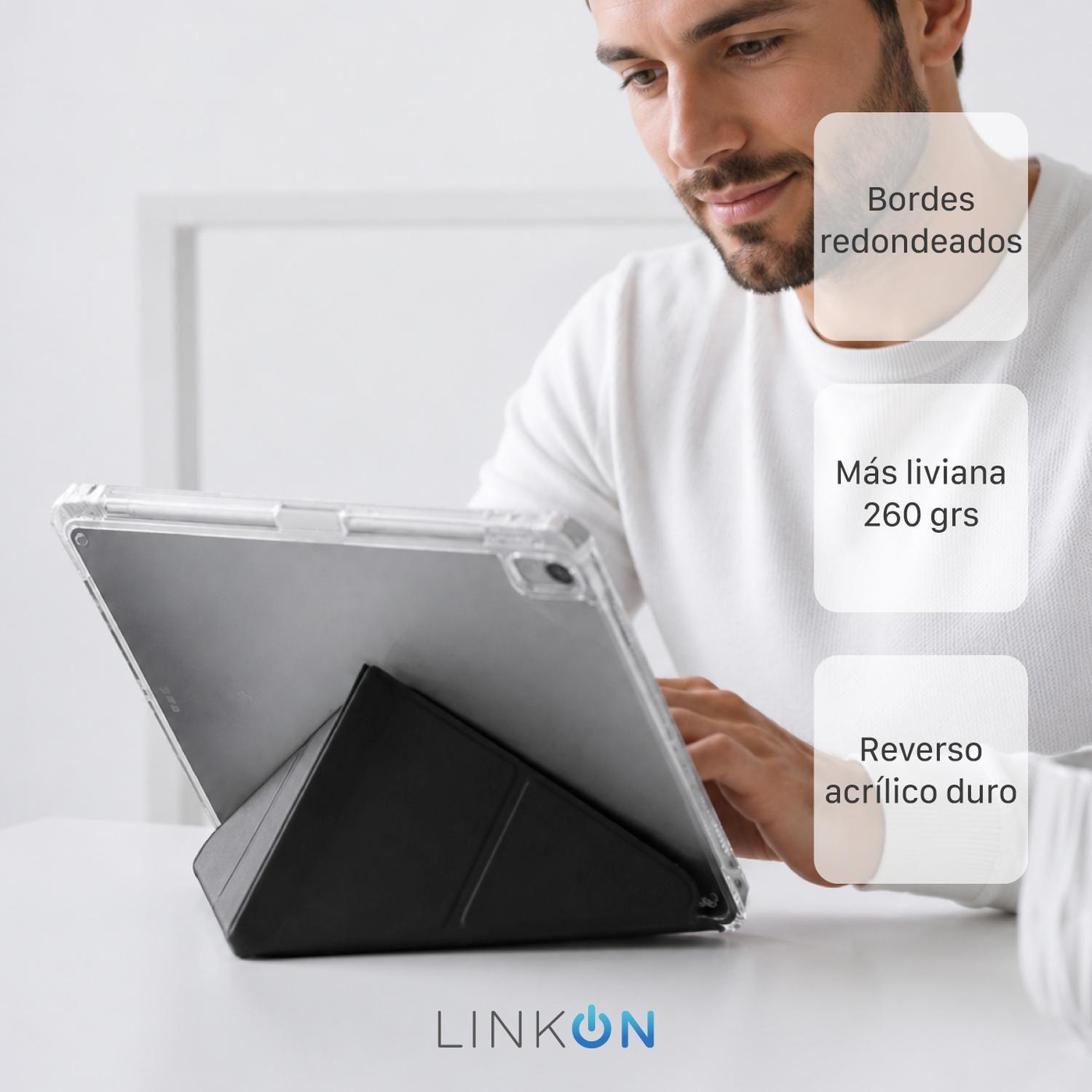 Funda Carcasa Ipad 10 11 A16 Linkon Soporte Plegable 4 en 1-6