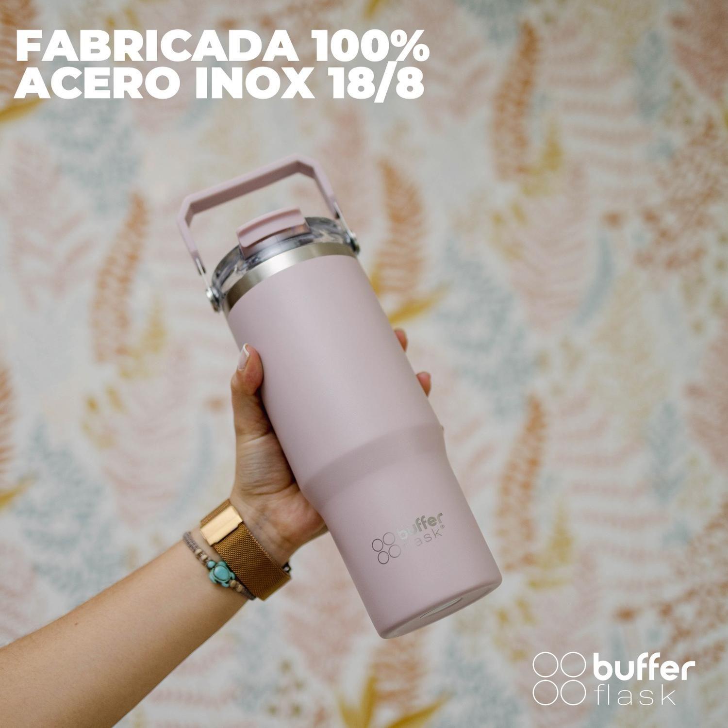 Botella Termica Agua Mug Buffer Acero Inox 800 ml Rosa-3