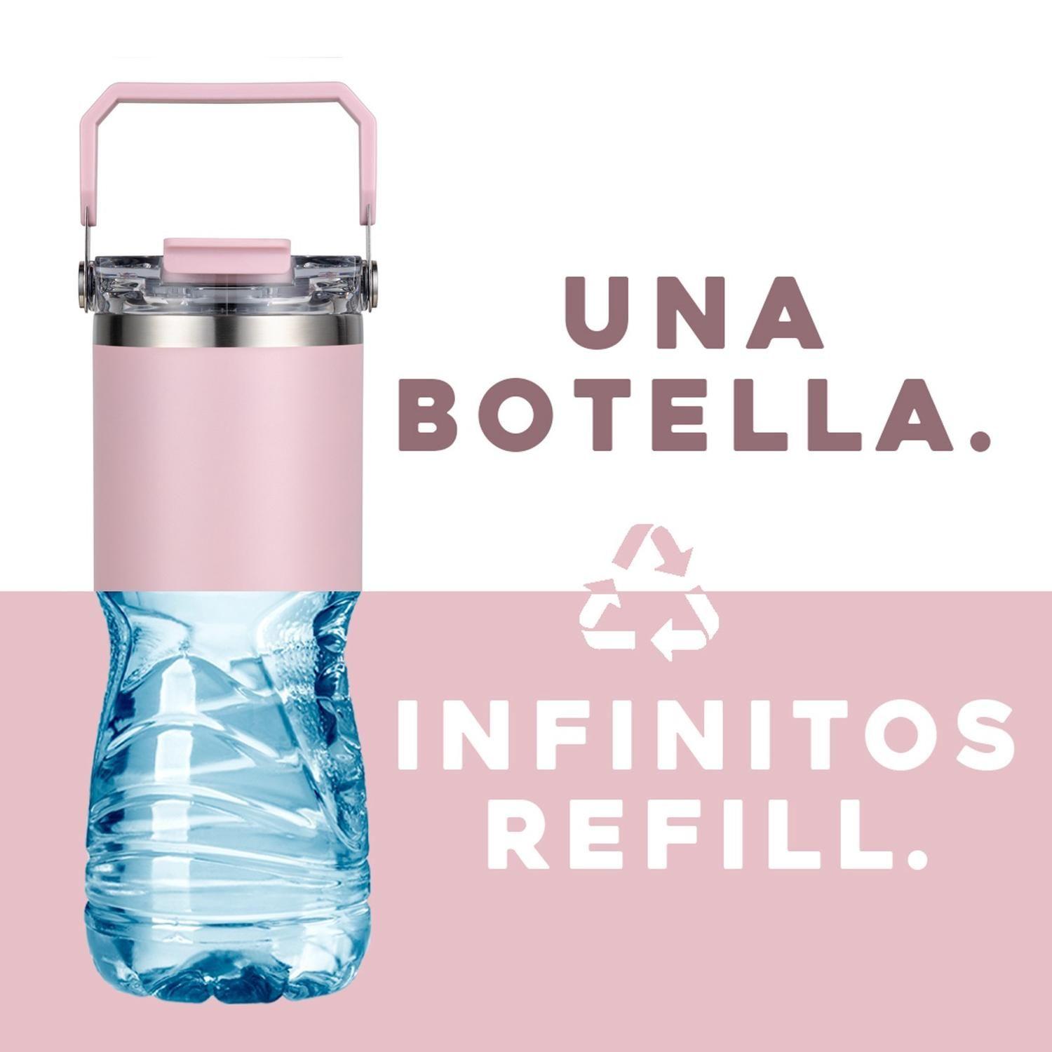 Botella Termica Agua Mug Buffer Acero Inox 800 ml Rosa-5