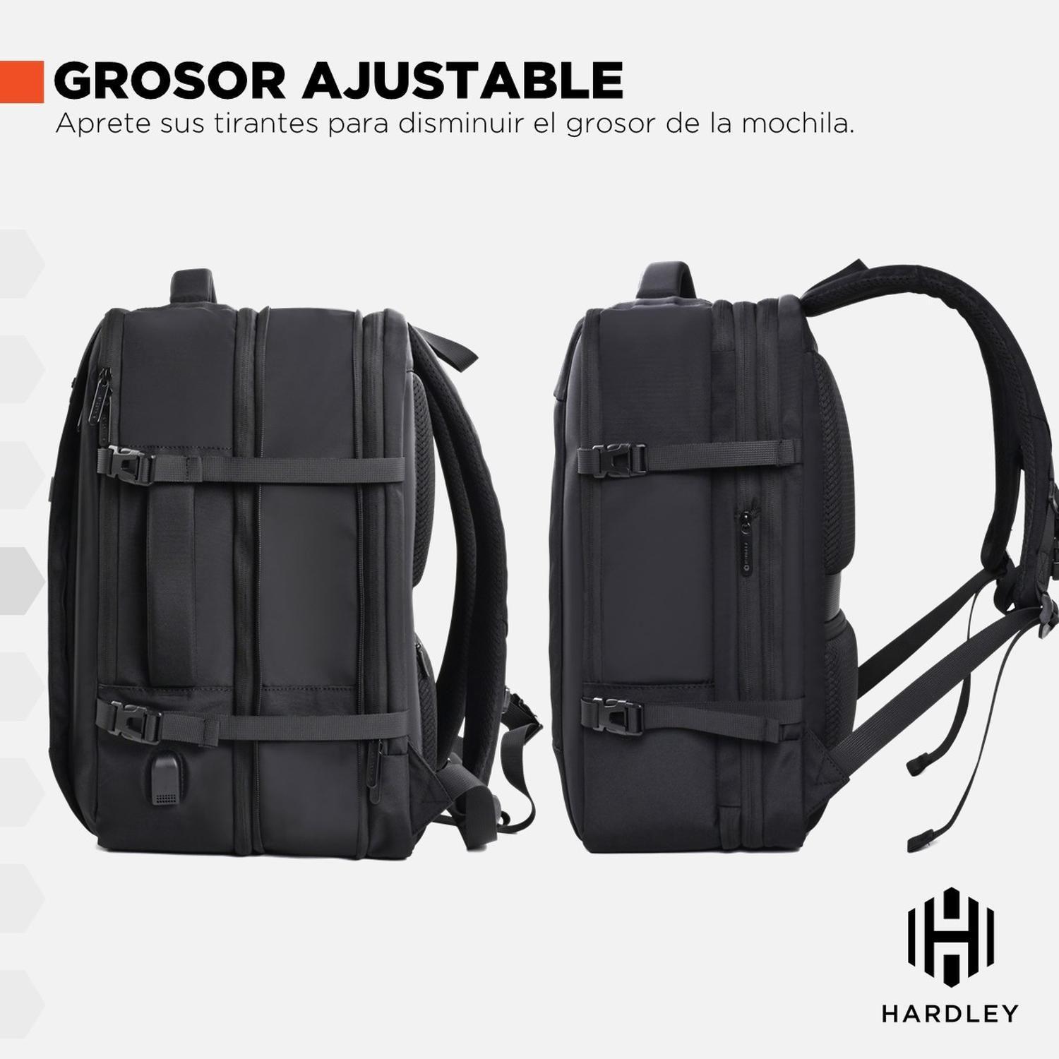 Mochila para Viaje Notebook Hardley 40L Nylon Balistico +USB-7