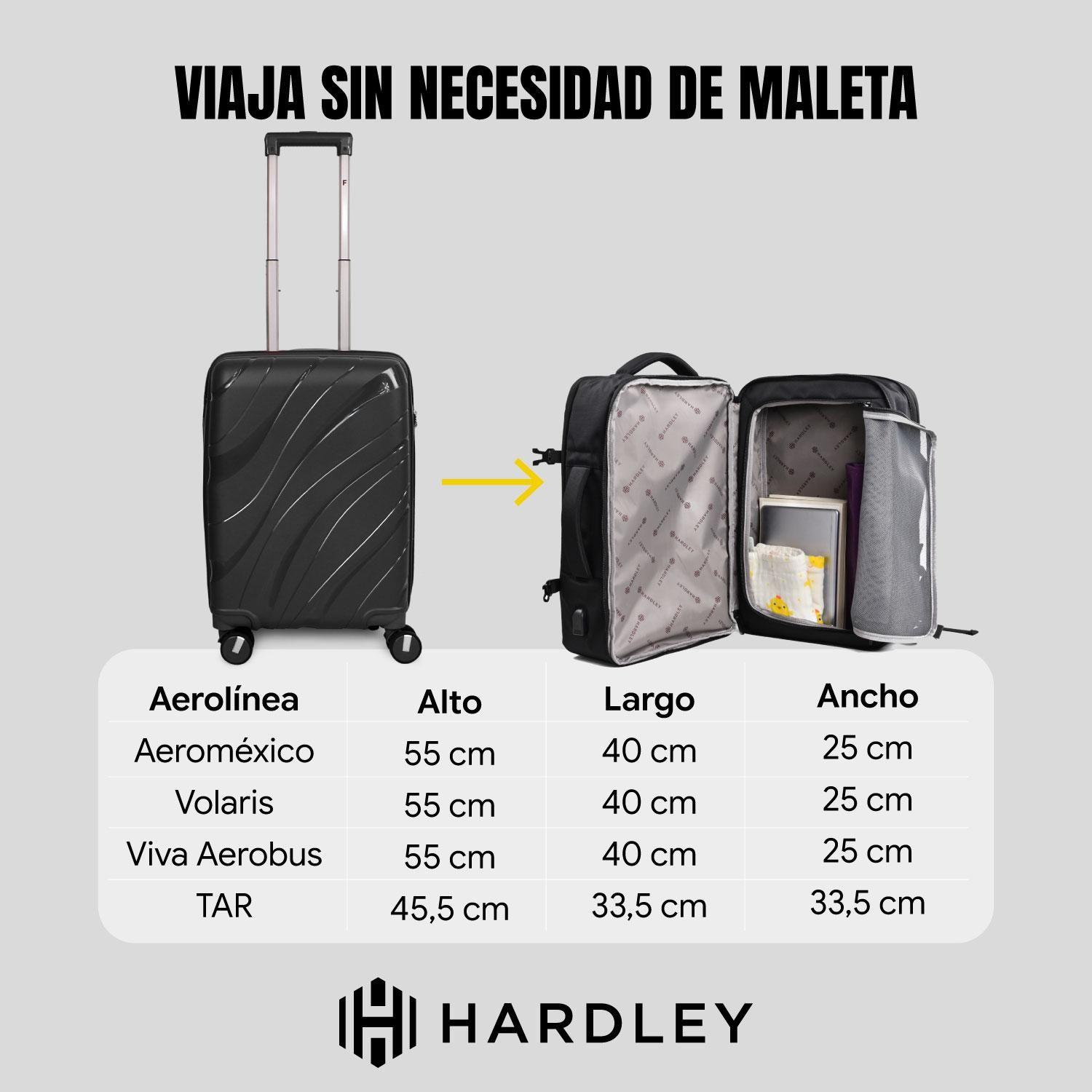 Mochila para Viaje Notebook Hardley 40L Nylon Balistico +USB-2