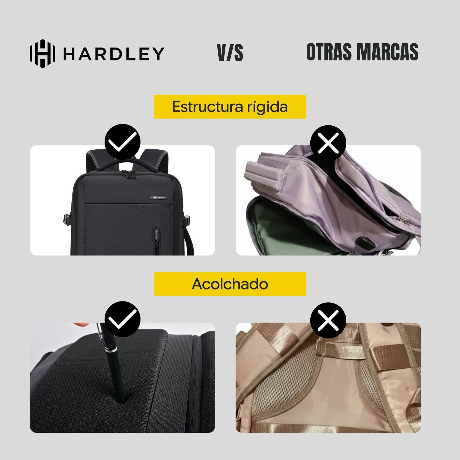 Mochila para Viaje Notebook Hardley 40L Nylon Balistico +USB-3