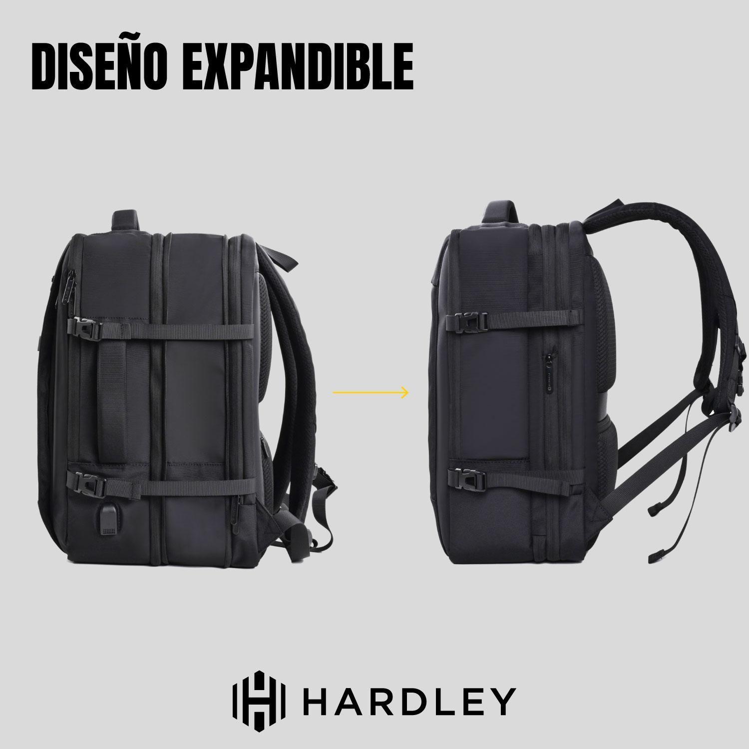 Mochila para Viaje Notebook Hardley 40L Nylon Balistico +USB-6