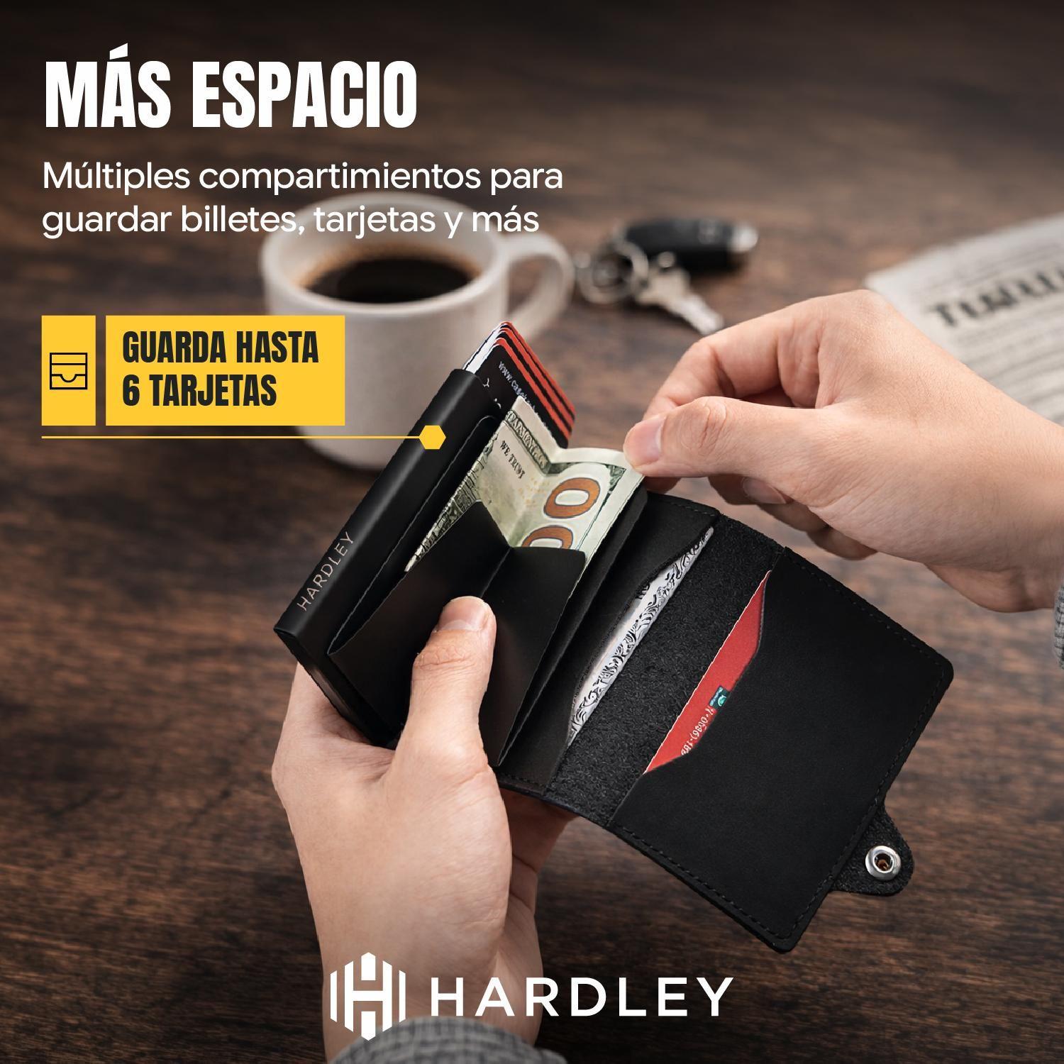 Billetera Hombre Hardley Protección Rfid Tarjetero Antirrobo-2