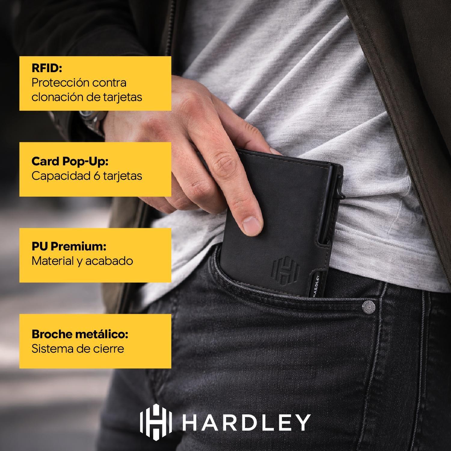 Billetera Hombre Hardley Protección Rfid Tarjetero Antirrobo-5