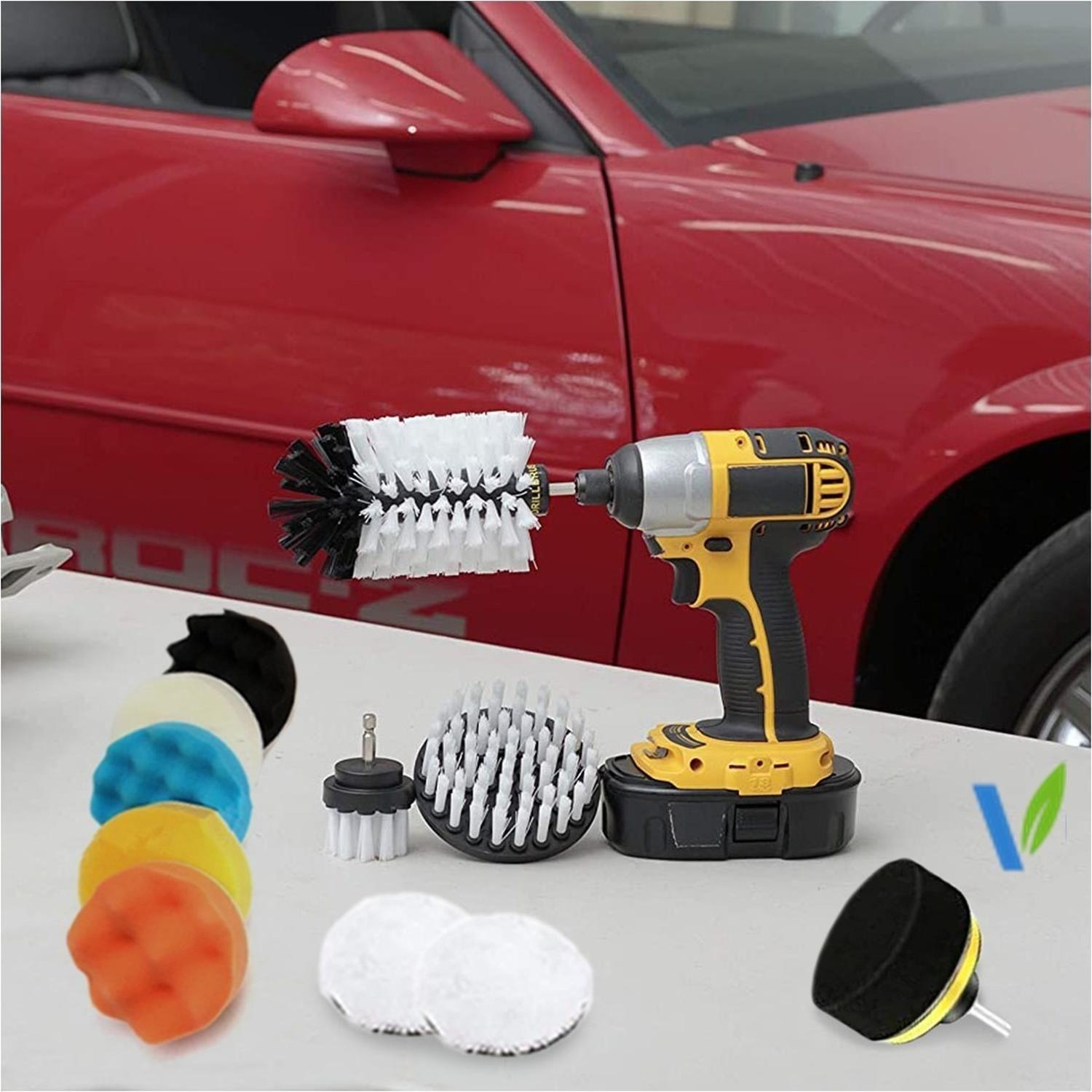Kit Limpia Auto Pulido Tapiz Taladro 25 Piezas Remuver-5