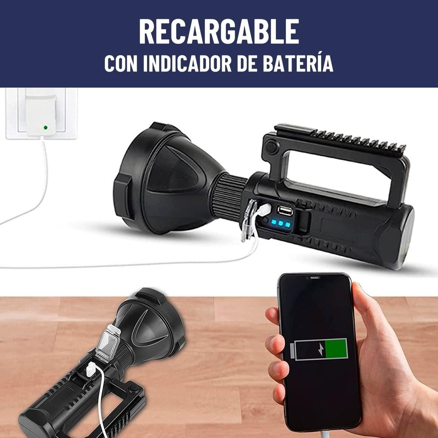 Linterna Largo Alcance Maxwell Recargable USB Impermeable-3