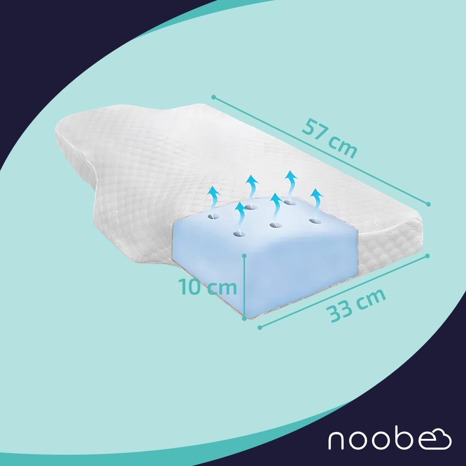 Almohada Viscoelastica Noobe Memory Foam Cervical-6