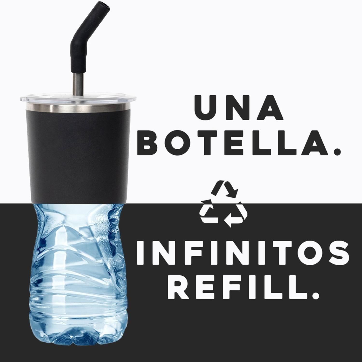 Vaso Termico Agua Cafe 600ml Buffer Acero Inox +Tapas-6