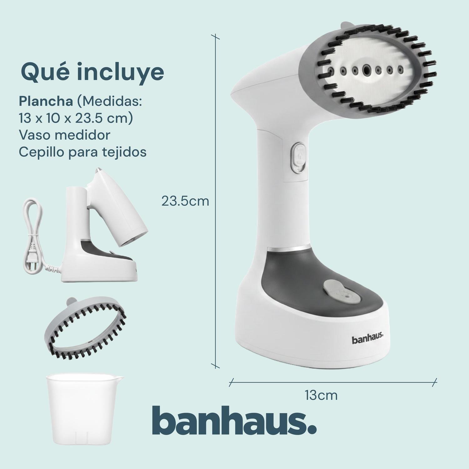 Plancha Vapor Portatil Banhaus Vaporizador Ropa Vertical-7