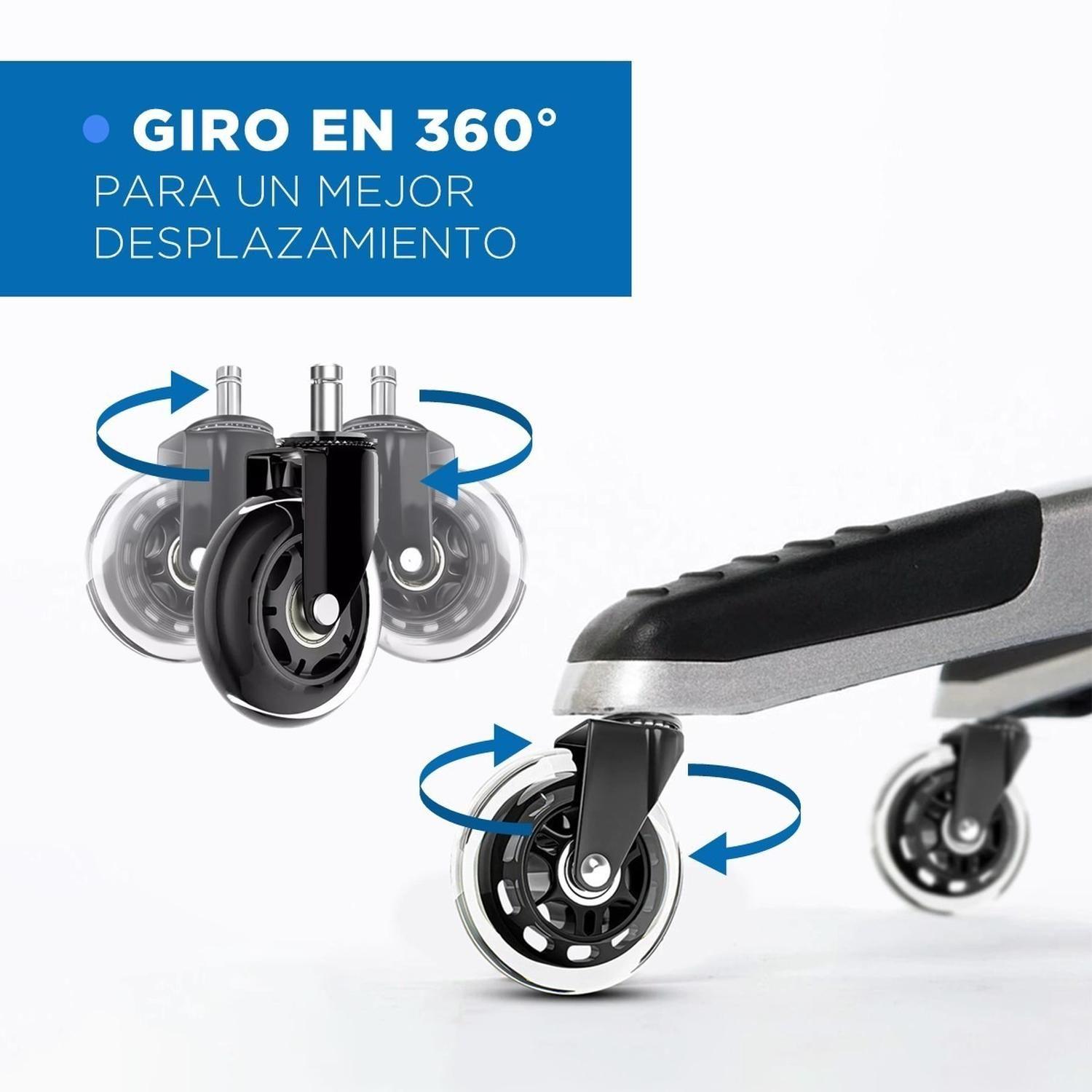 Ruedas Para Silla Escritorio Tipo Roller Set 5 Universales-3